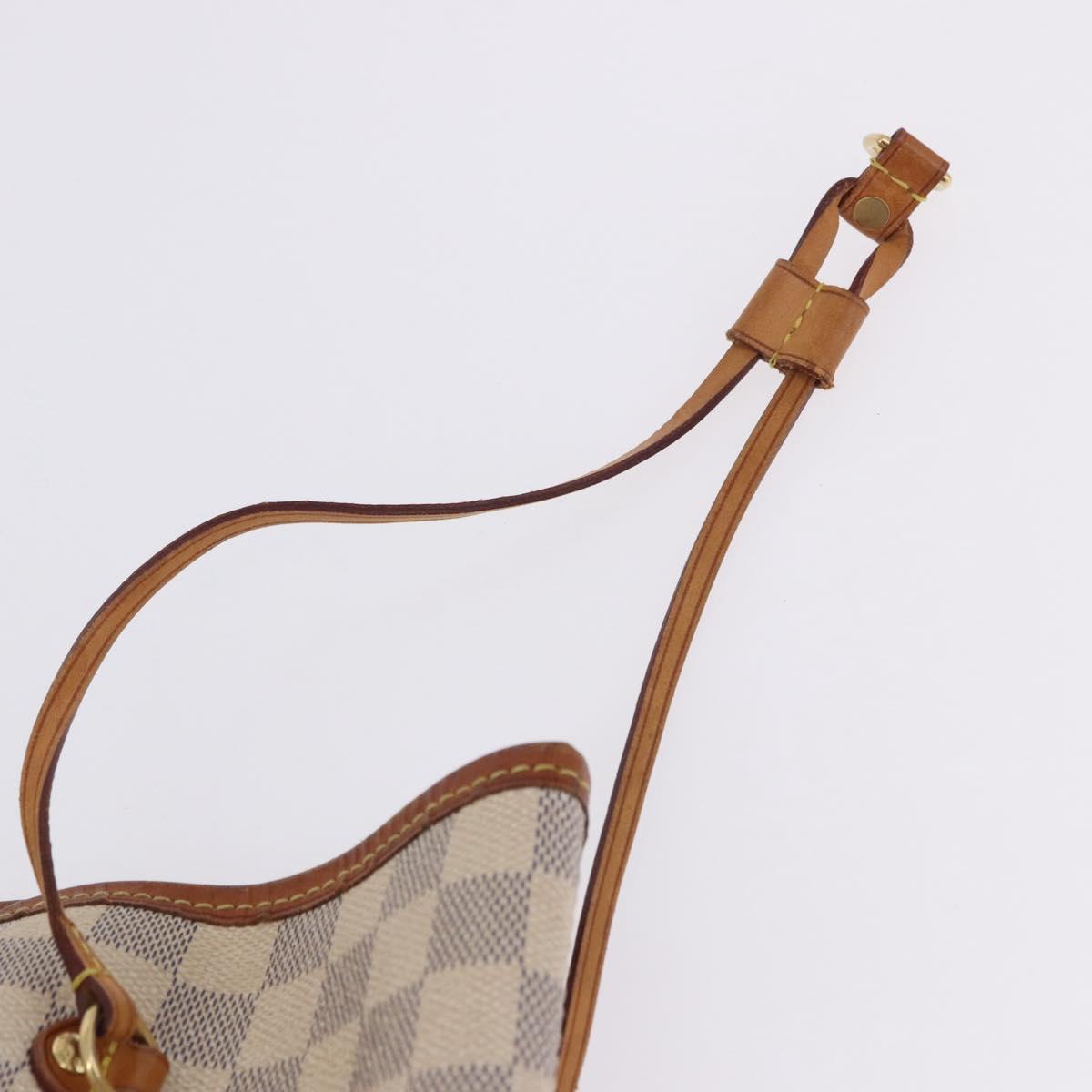 LOUIS VUITTON Damier Azur Neverfull GM Tote Bag N41360 LV Auth 199621