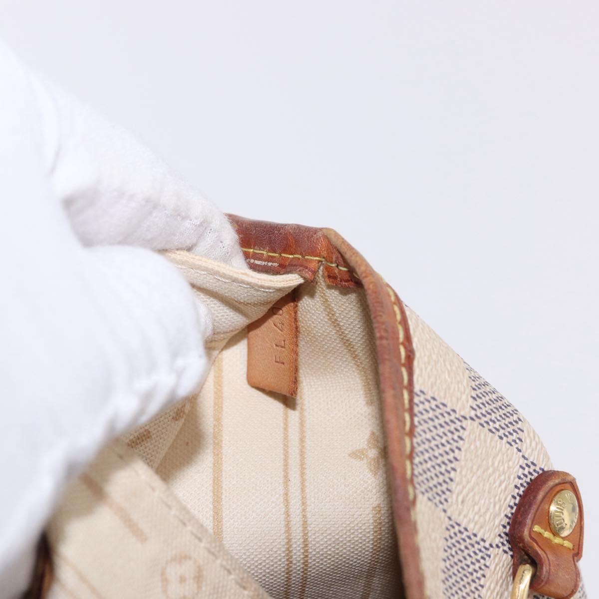 LOUIS VUITTON Damier Azur Neverfull GM Tote Bag N41360 LV Auth 199621