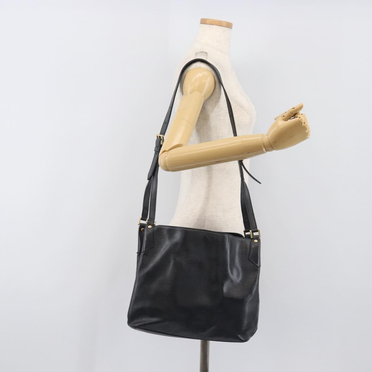 LOUIS VUITTON Epi Mandala MM Shoulder Bag Black M58892 LV Auth 199627