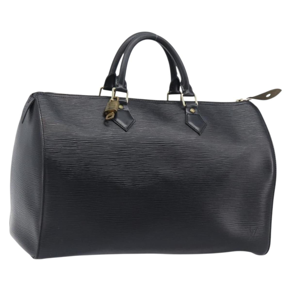LOUIS VUITTON Epi Speedy 30 Hand Bag Noir Black M43002 LV Auth 199637V