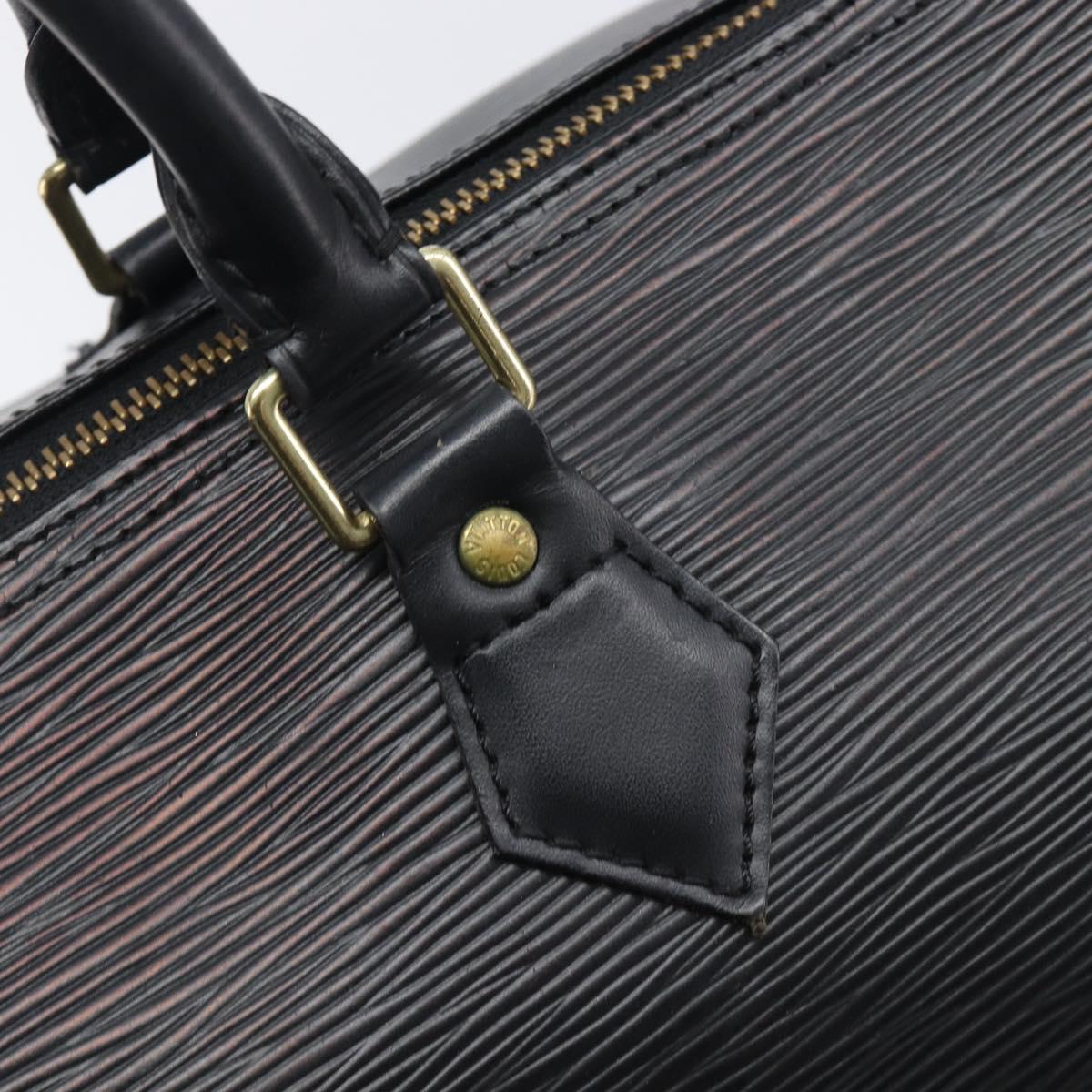 LOUIS VUITTON Epi Speedy 30 Hand Bag Noir Black M43002 LV Auth 199637V