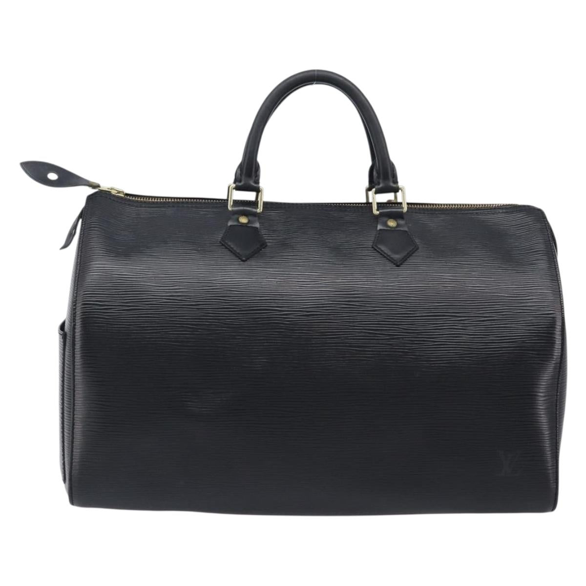 LOUIS VUITTON Epi Speedy 30 Hand Bag Noir Black M43002 LV Auth 199637V
