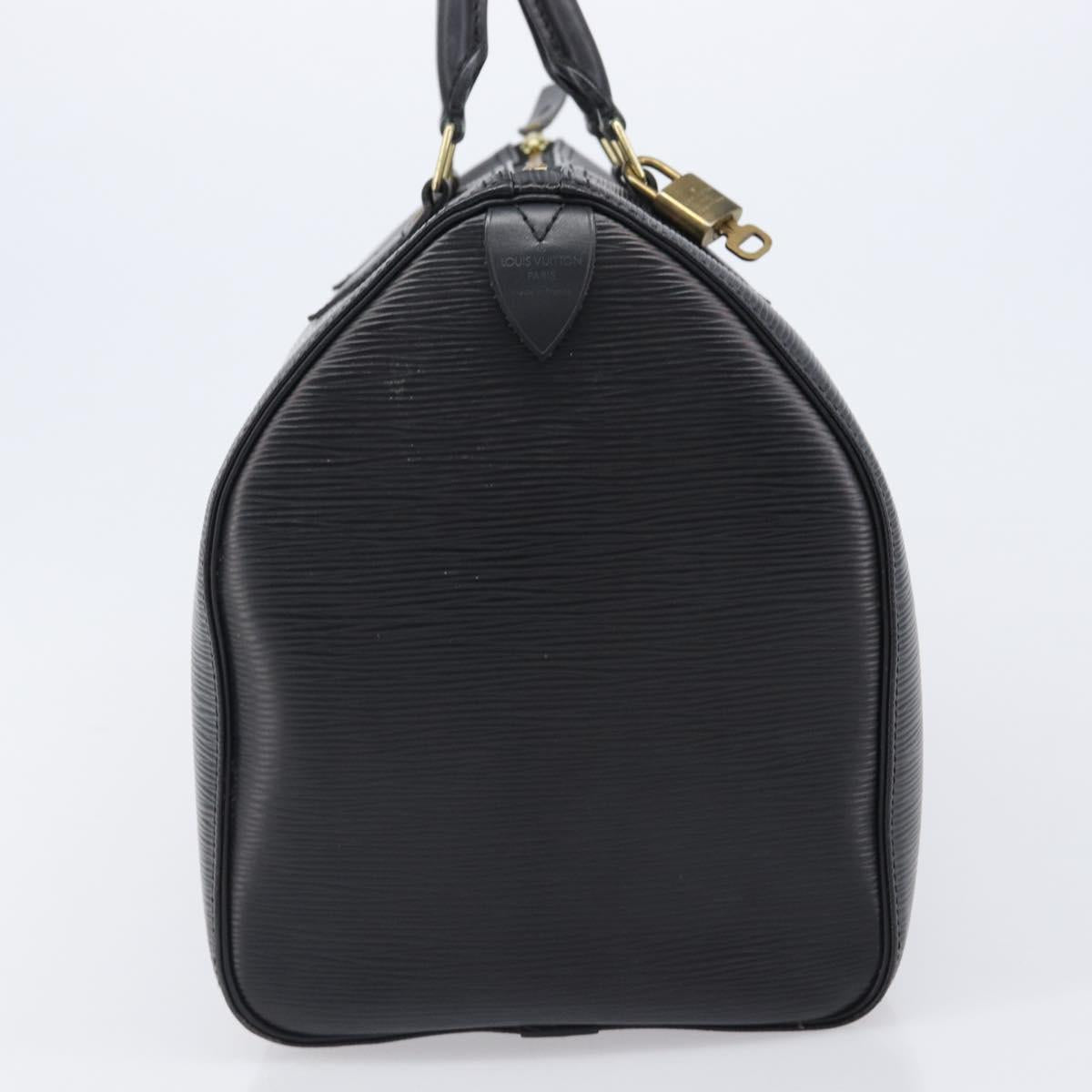 LOUIS VUITTON Epi Speedy 30 Hand Bag Noir Black M43002 LV Auth 199637V