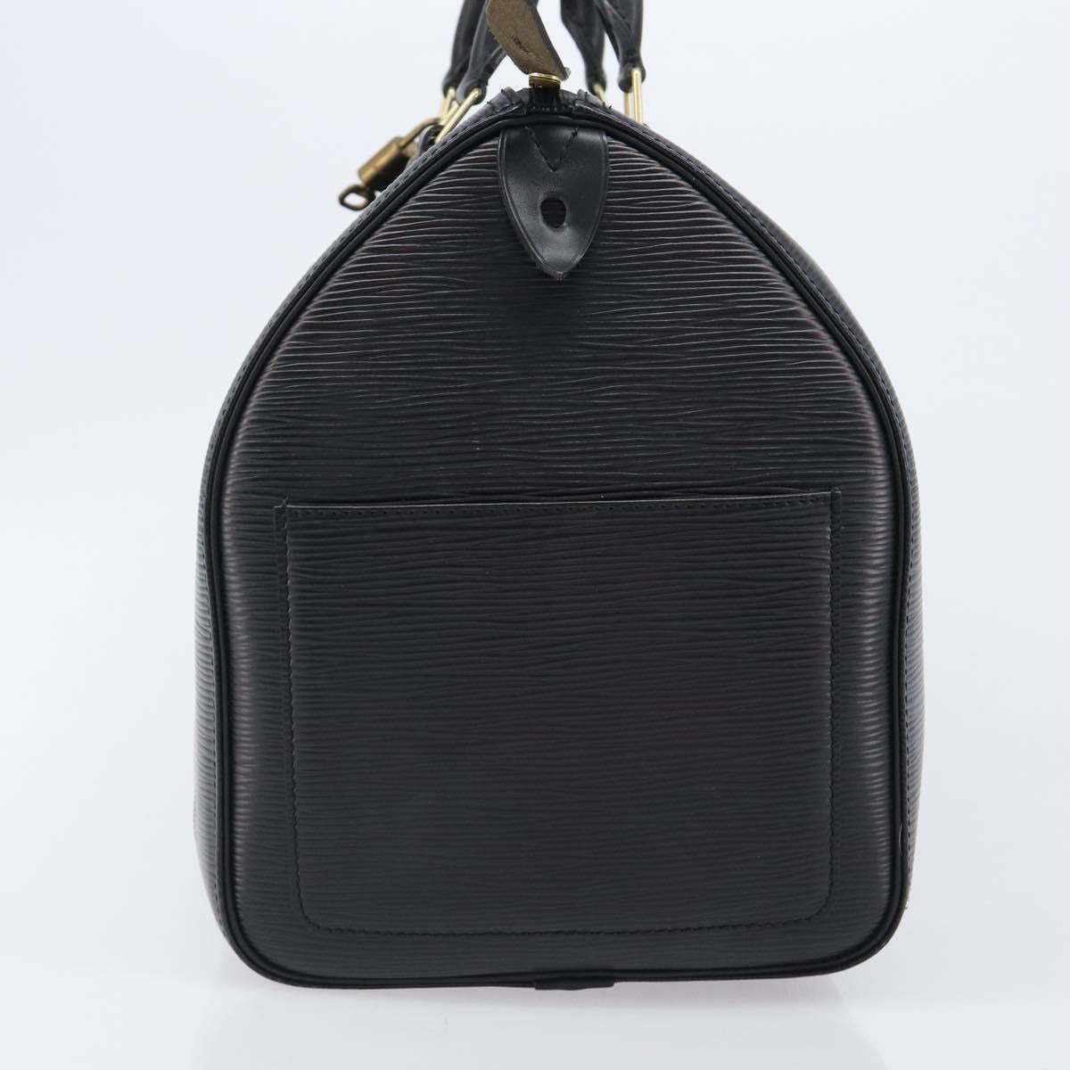 LOUIS VUITTON Epi Speedy 30 Hand Bag Noir Black M43002 LV Auth 199637V