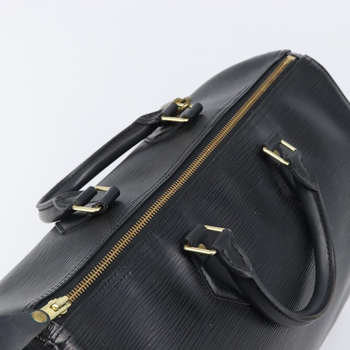LOUIS VUITTON Epi Speedy 30 Hand Bag Noir Black M43002 LV Auth 199637V