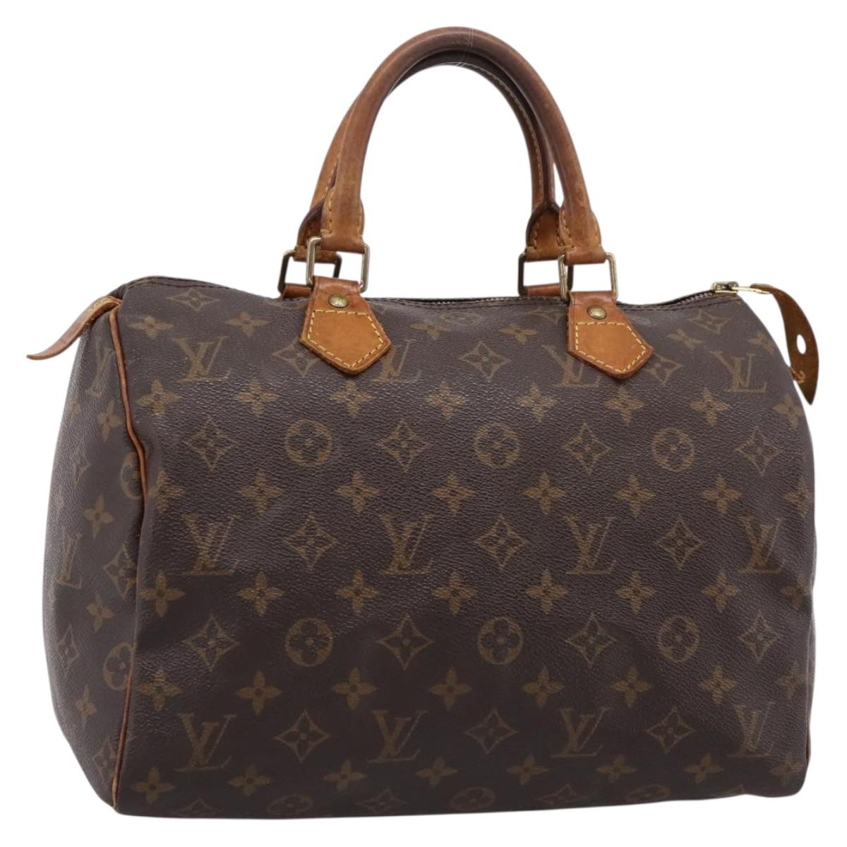 LOUIS VUITTON Monogram Speedy 30 Hand Bag M41526 LV Auth 199683