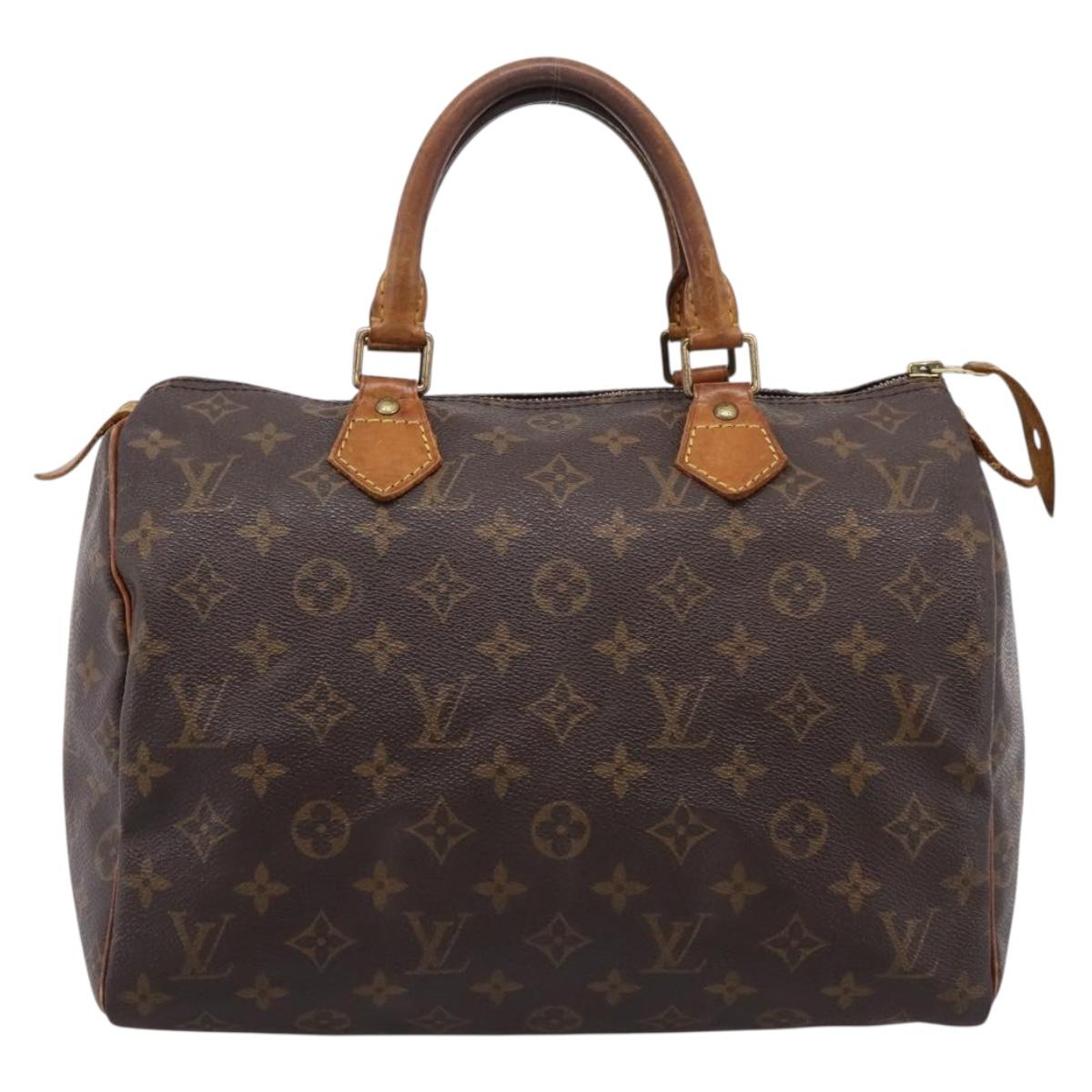 LOUIS VUITTON Monogram Speedy 30 Hand Bag M41526 LV Auth 199683