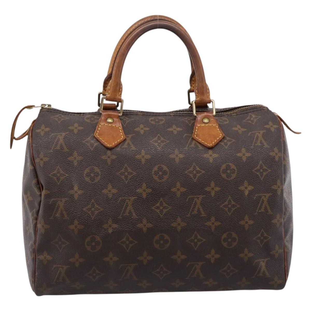 LOUIS VUITTON Monogram Speedy 30 Hand Bag M41526 LV Auth 199683
