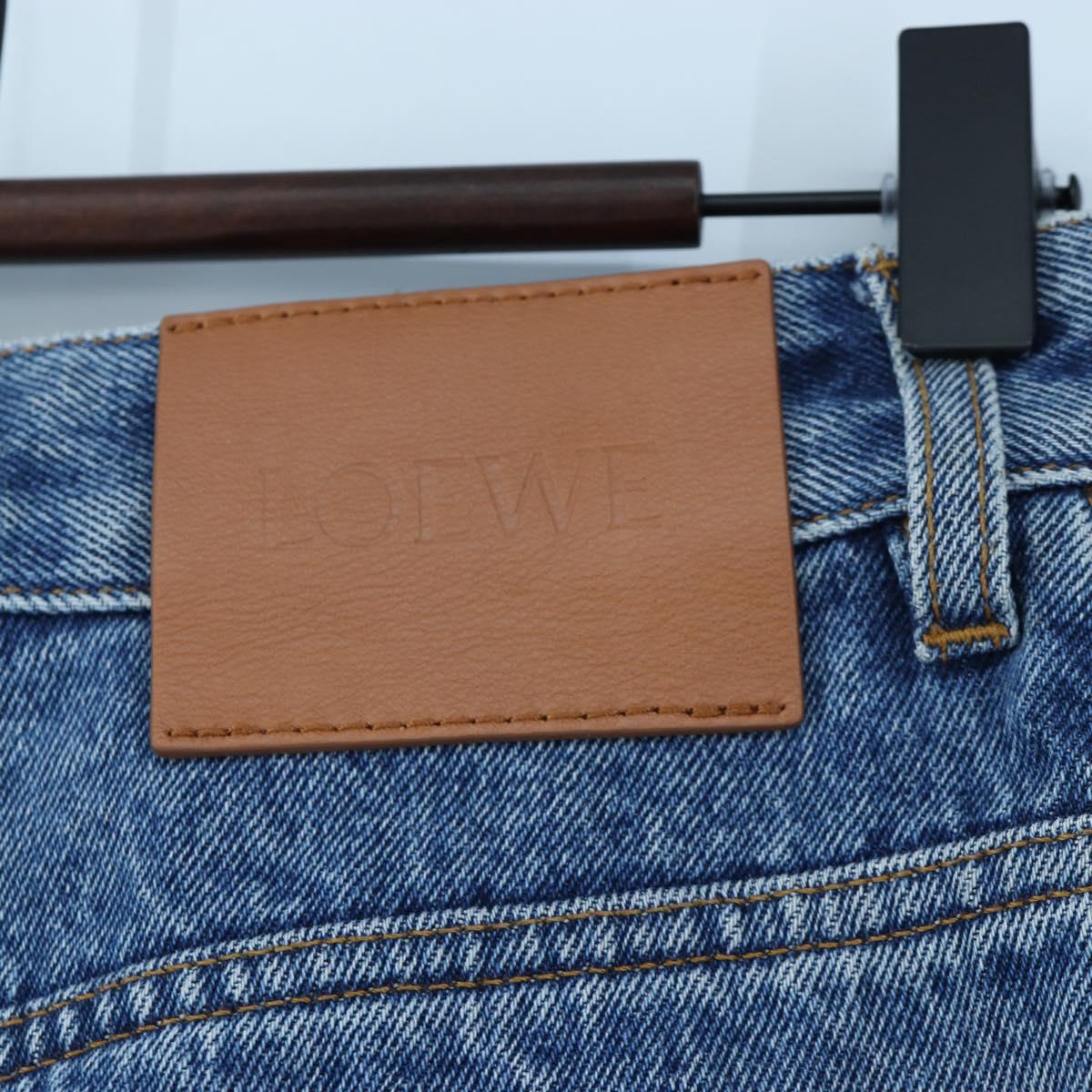 LOEWE Anagram Jeans Pants Denim 32 Blue Auth 199699M