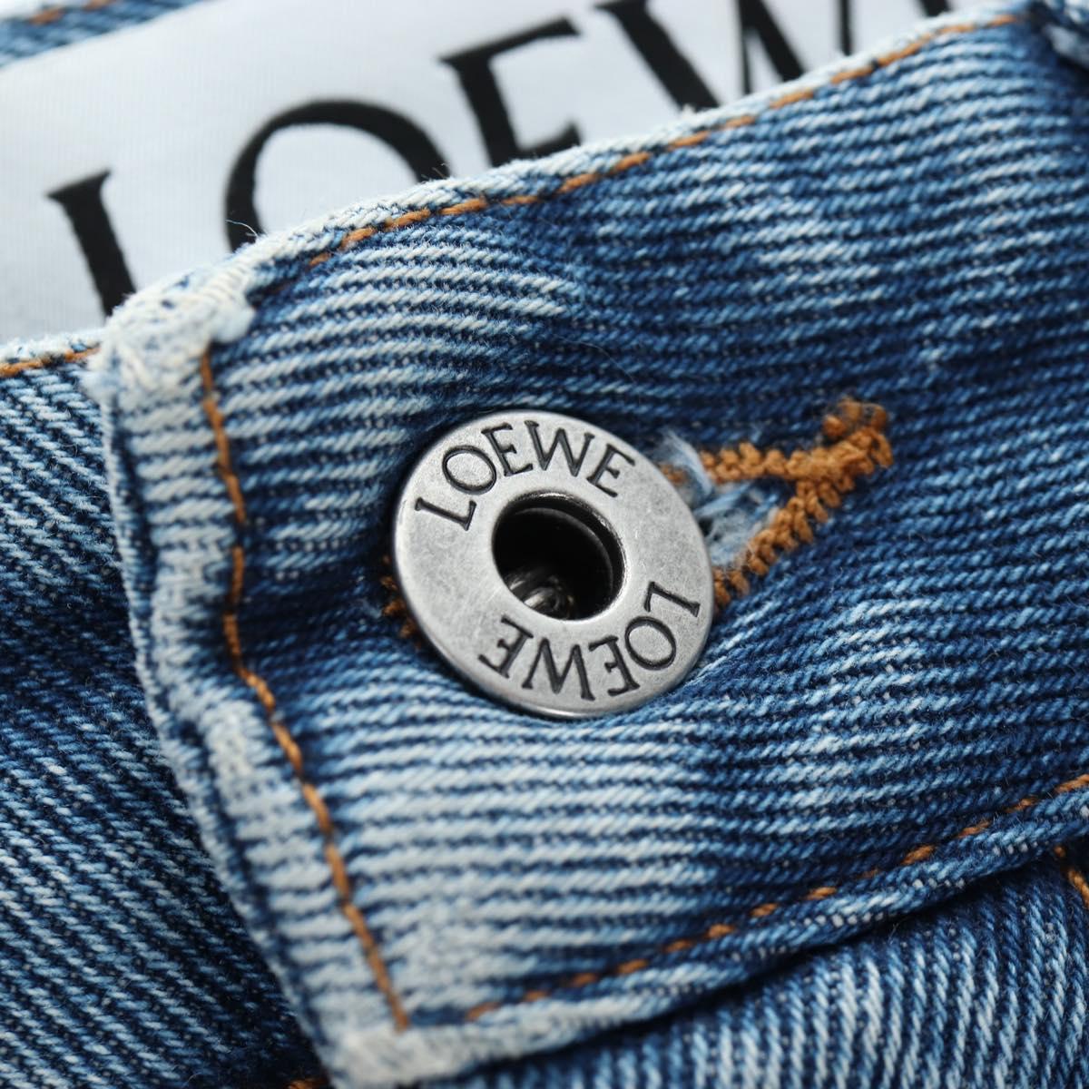 LOEWE Anagram Jeans Pants Denim 32 Blue Auth 199699M