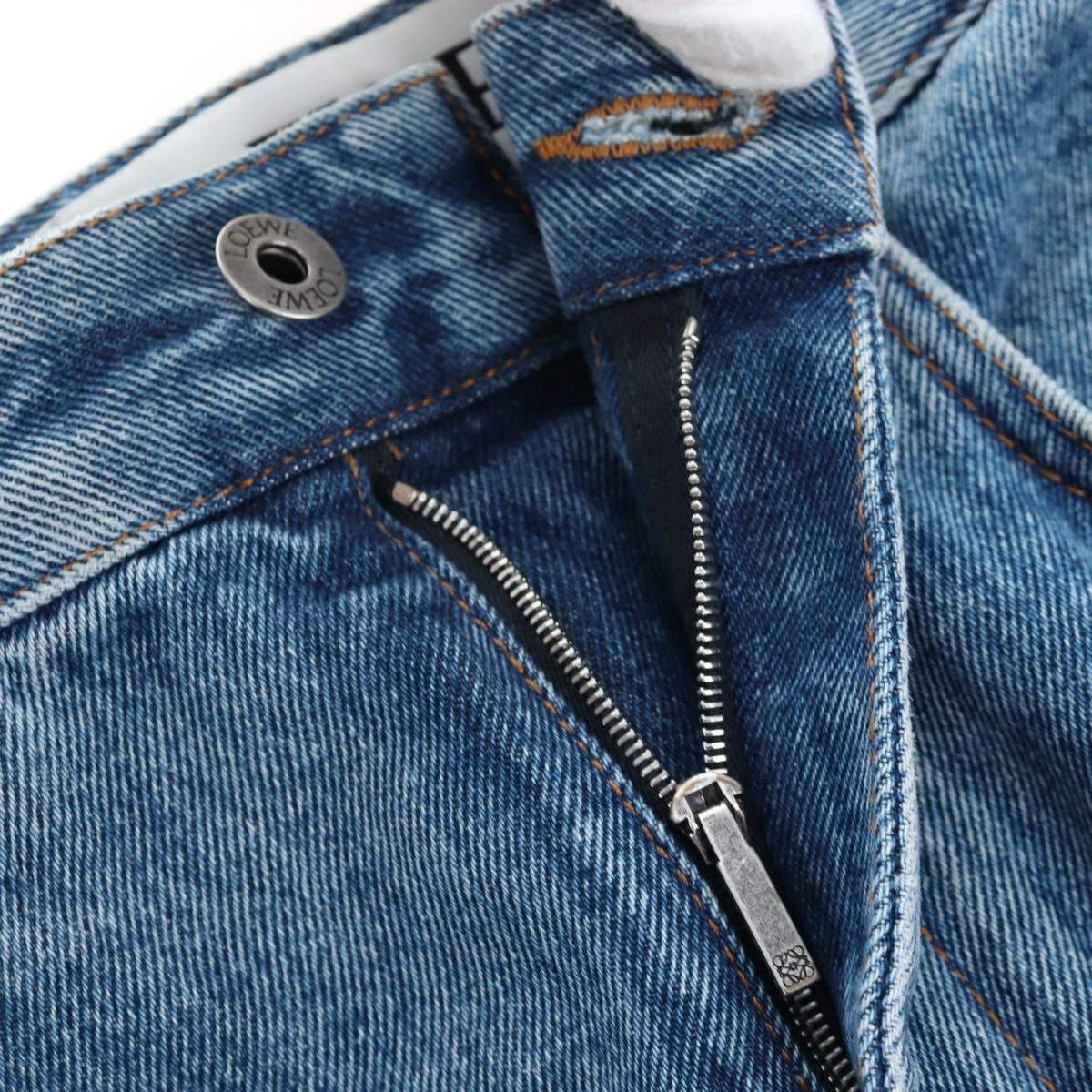LOEWE Anagram Jeans Pants Denim 32 Blue Auth 199699M