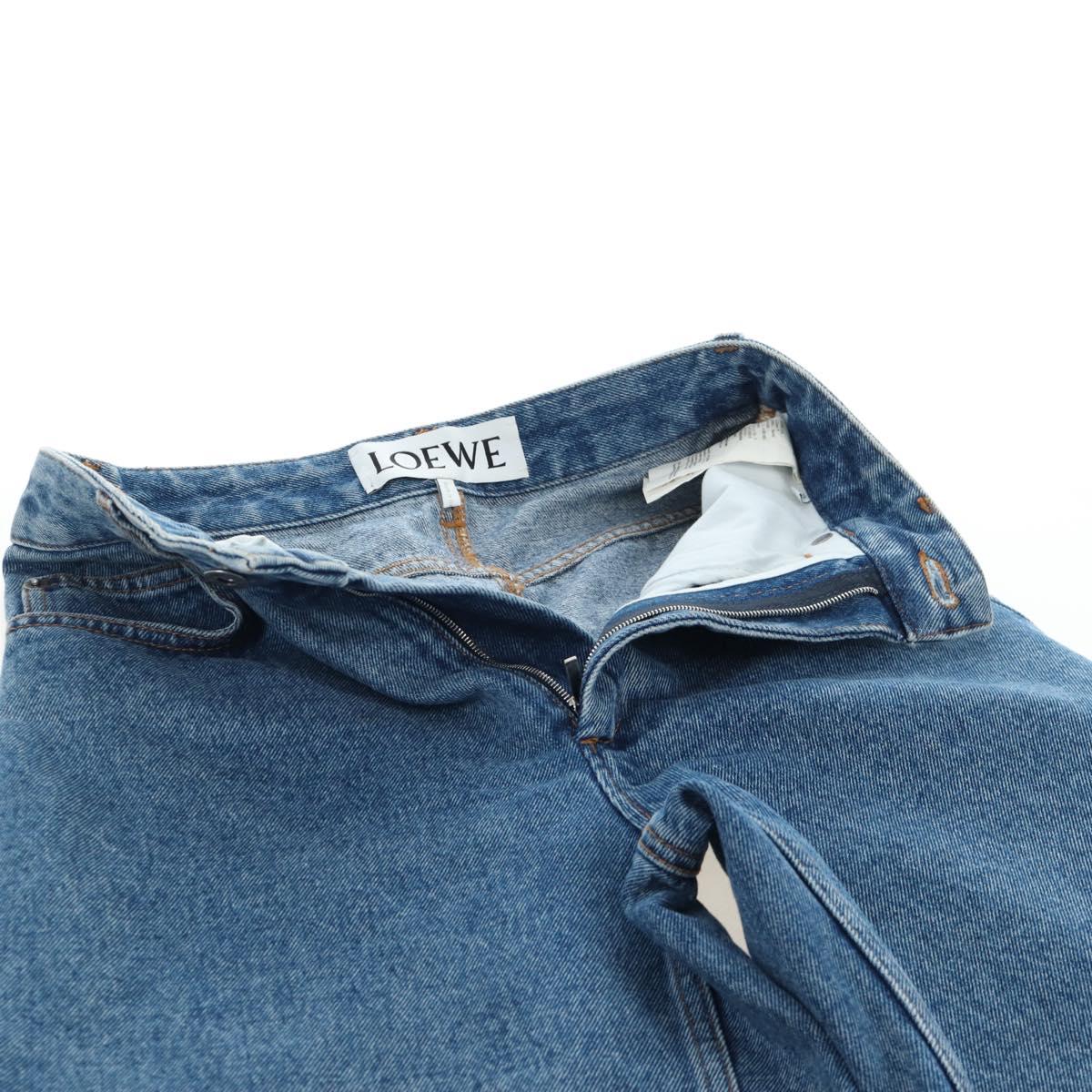 LOEWE Anagram Jeans Pants Denim 32 Blue Auth 199699M