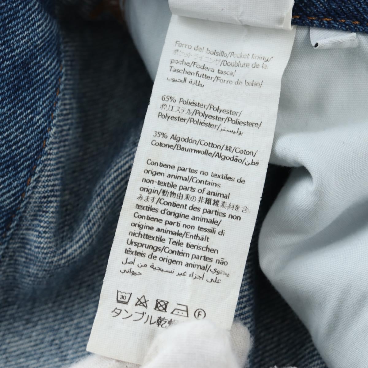 LOEWE Anagram Jeans Pants Denim 32 Blue Auth 199699M