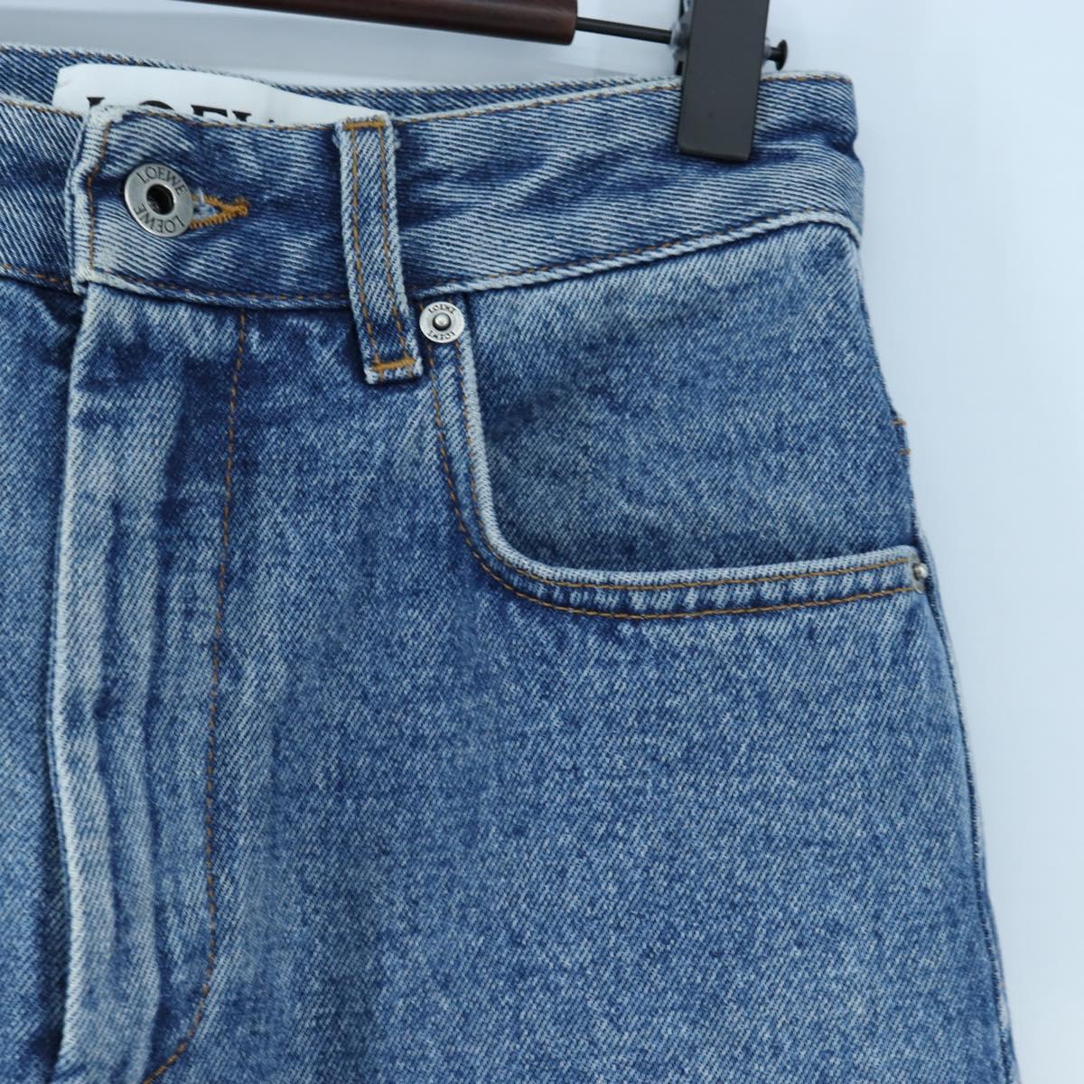 LOEWE Anagram Jeans Pants Denim 32 Blue Auth 199699M