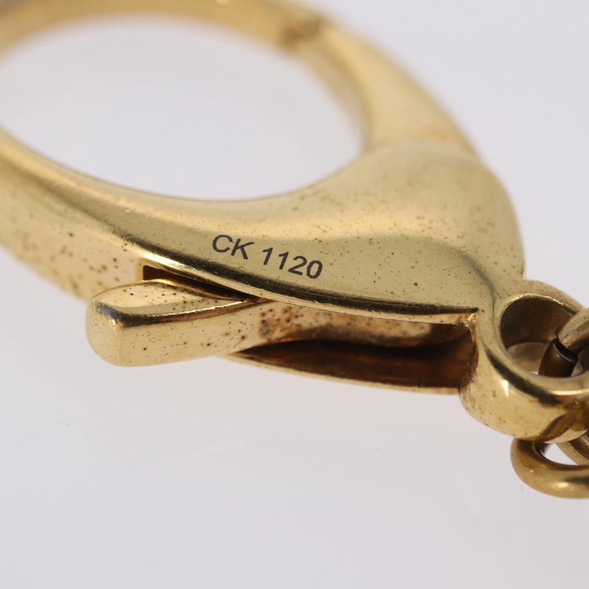LOUIS VUITTON Bijoux Sac Tapage Key Holder Gold M65090 LV Auth 199731