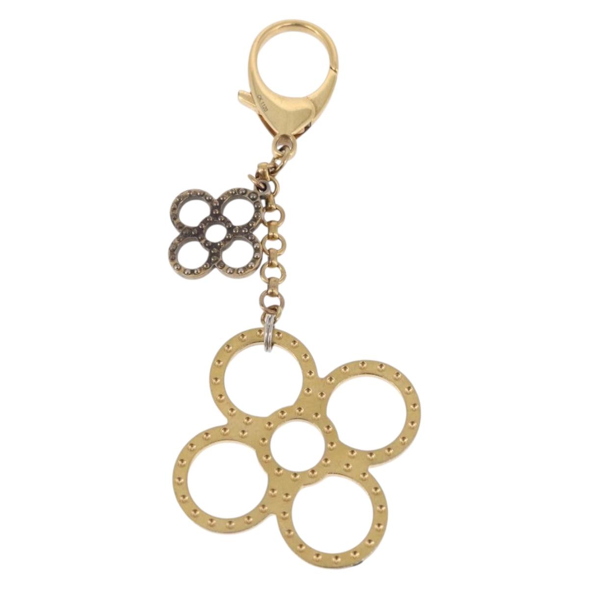 LOUIS VUITTON Bijoux Sac Tapage Key Holder Gold M65090 LV Auth 199731