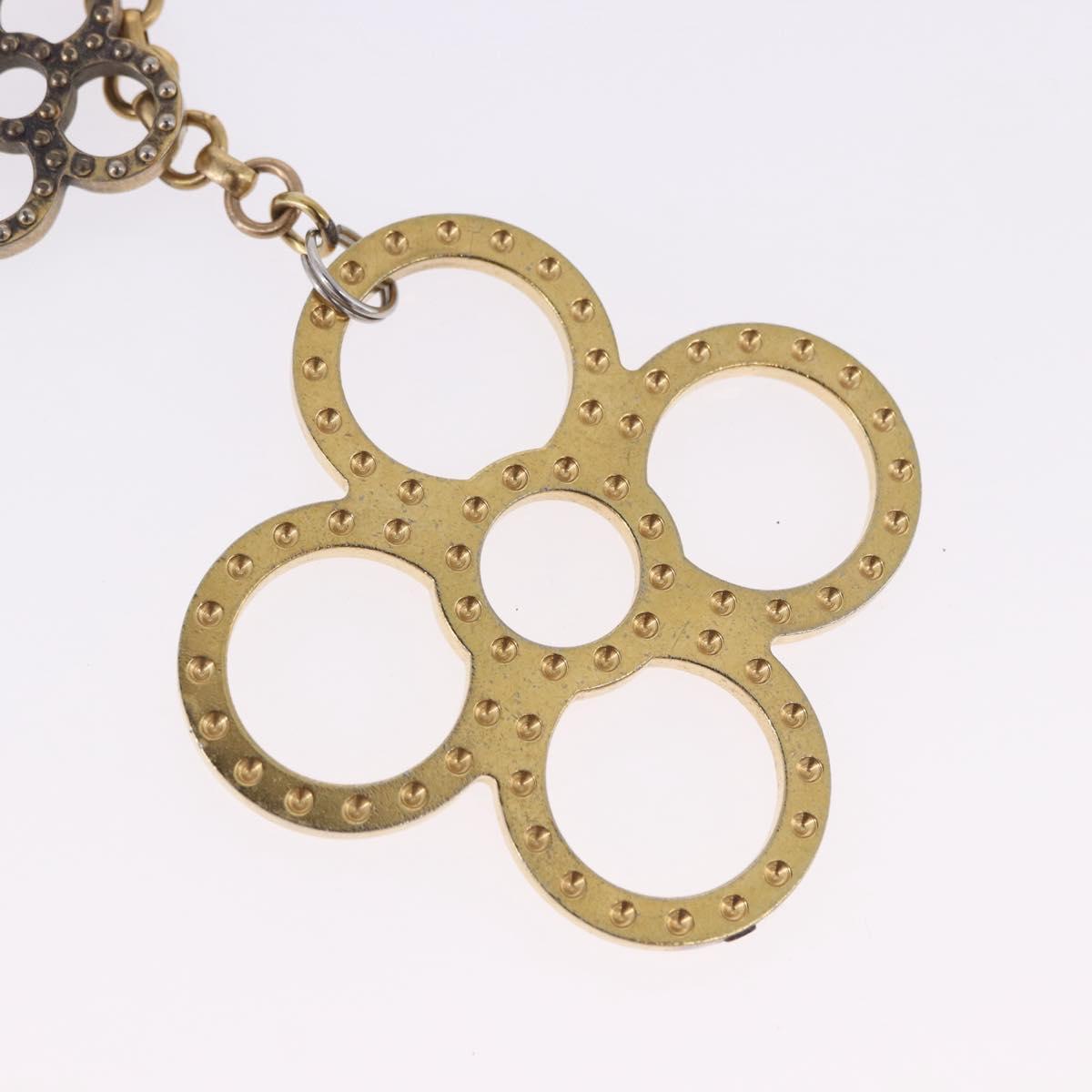 LOUIS VUITTON Bijoux Sac Tapage Key Holder Gold M65090 LV Auth 199731
