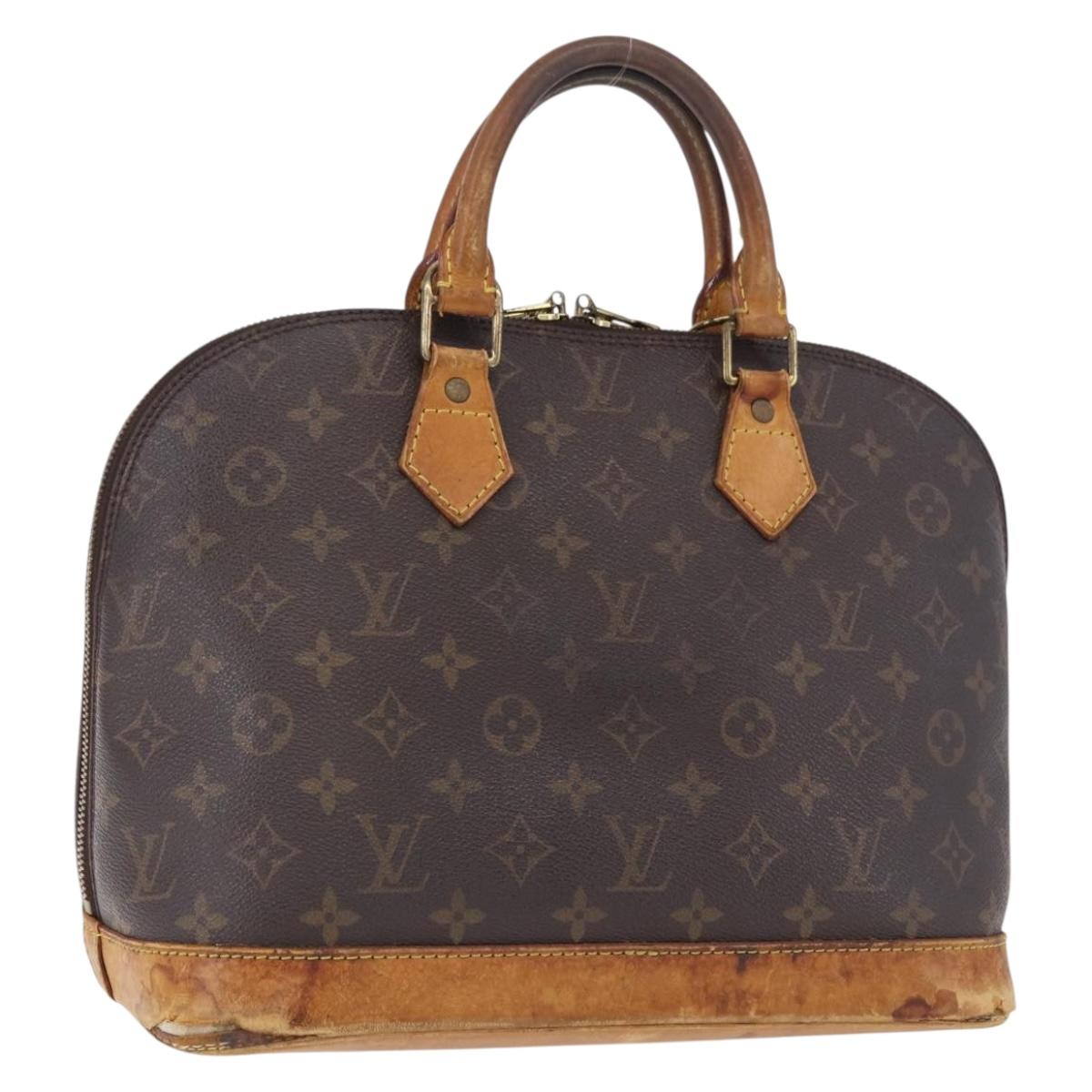 LOUIS VUITTON Monogram Alma Hand Bag M51130 LV Auth 199781