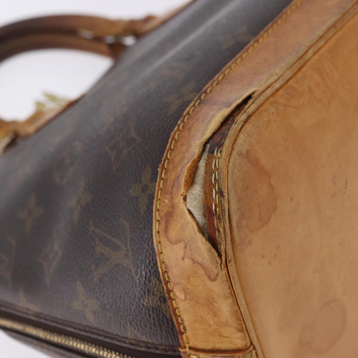 LOUIS VUITTON Monogram Alma Hand Bag M51130 LV Auth 199781