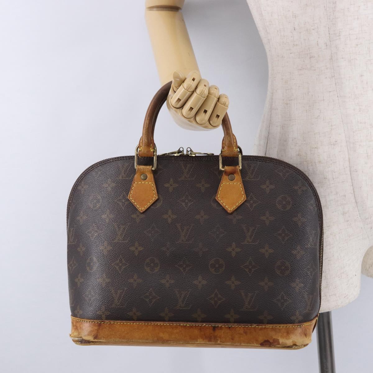 LOUIS VUITTON Monogram Alma Hand Bag M51130 LV Auth 199781