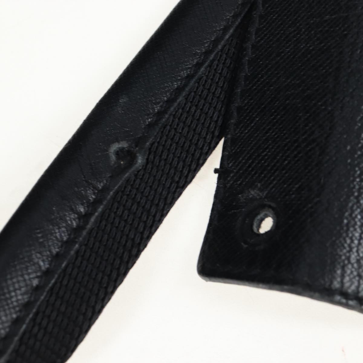 PRADA Boston Bag Nylon 2way Black Silver Auth 199801A
