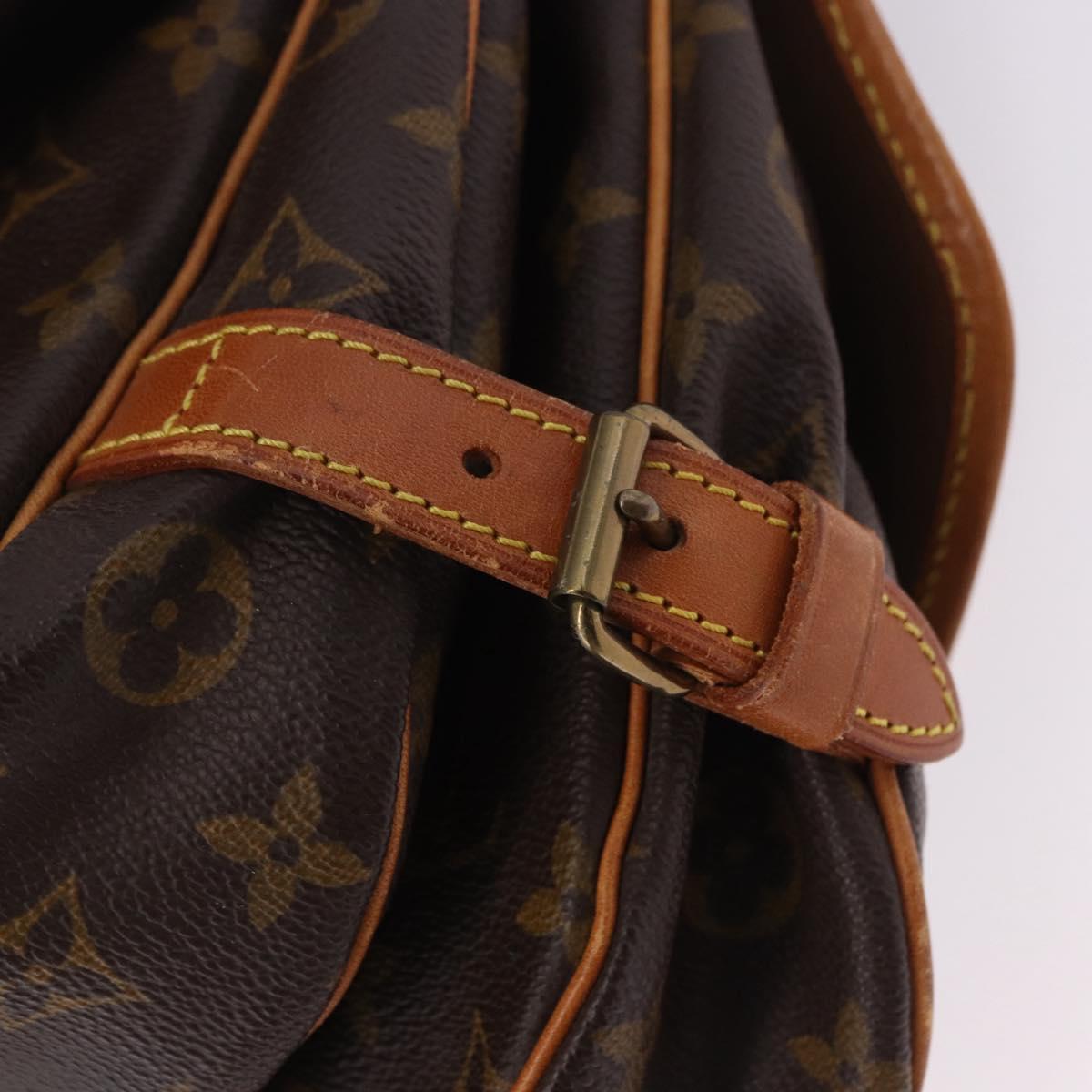 LOUIS VUITTON Monogram Saumur 30 Shoulder Bag M42256 LV Auth 199805A