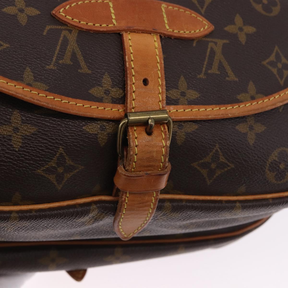 LOUIS VUITTON Monogram Saumur 30 Shoulder Bag M42256 LV Auth 199805A