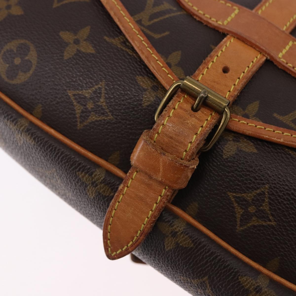 LOUIS VUITTON Monogram Saumur 30 Shoulder Bag M42256 LV Auth 199805A