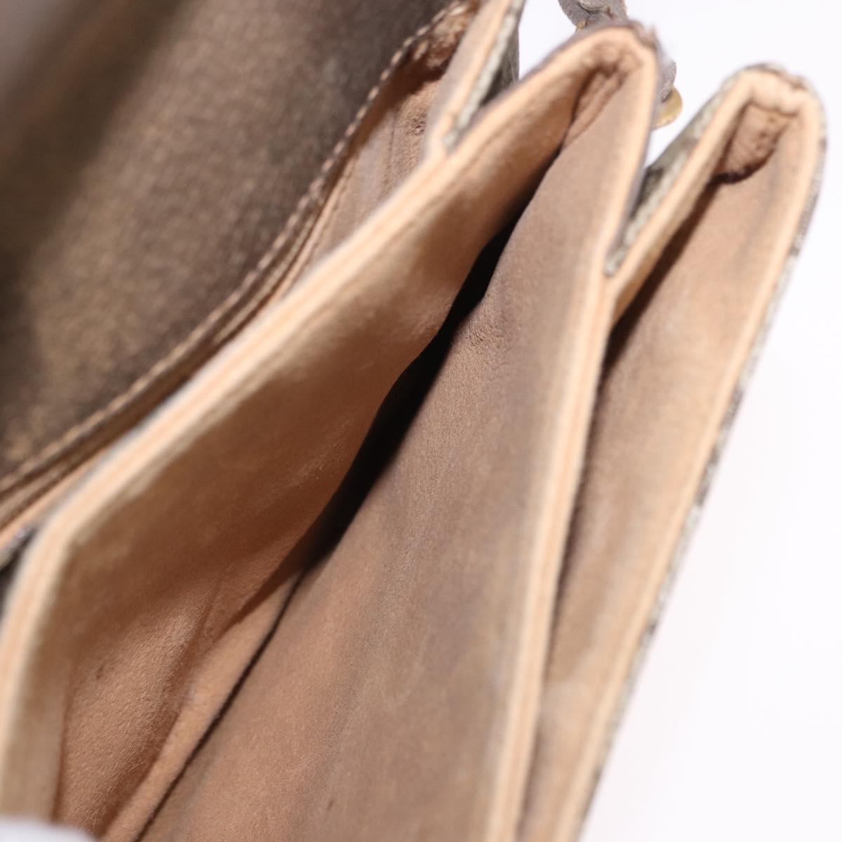 GUCCI GG Supreme Shoulder Bag PVC Beige Gold Tone 10 02 031 Auth 199810