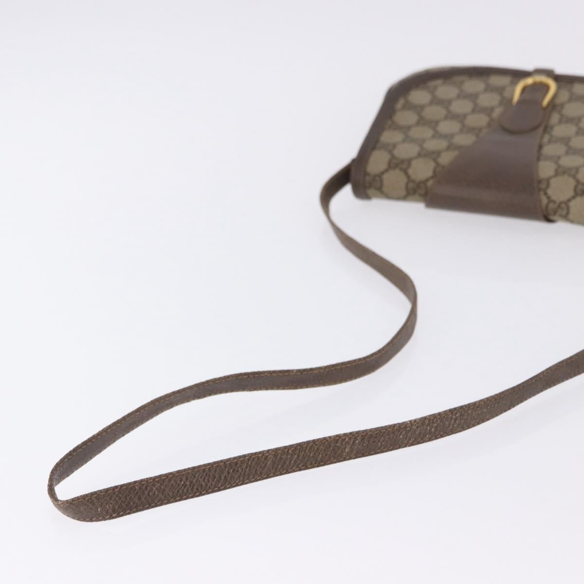 GUCCI GG Supreme Shoulder Bag PVC Beige Gold Tone 10 02 031 Auth 199810