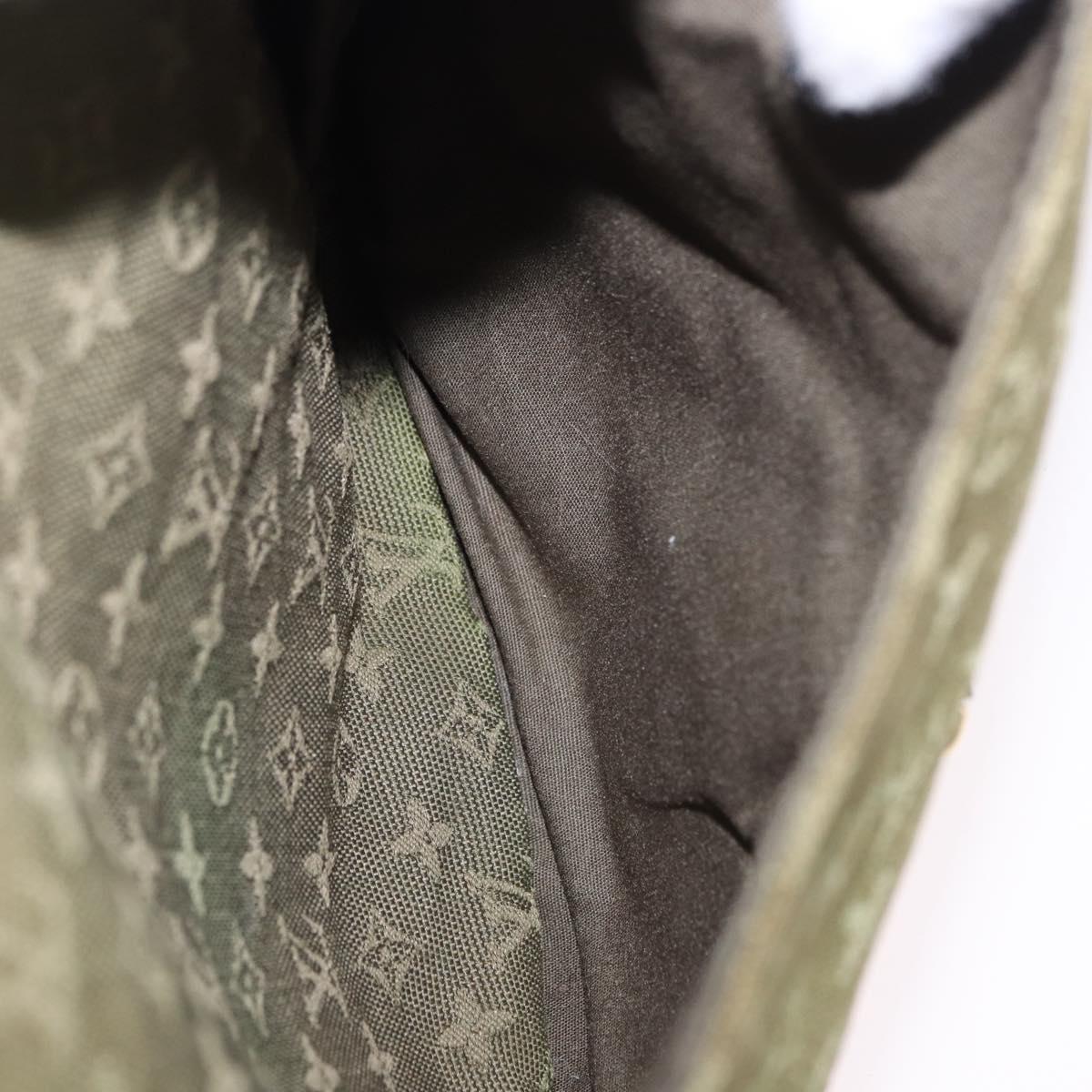 LOUIS VUITTON Monogram Mini Sac Maman Bag TST Khaki M42351 LV Auth 199817