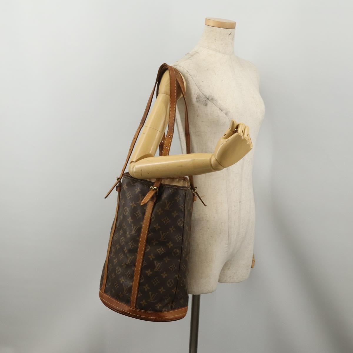 LOUIS VUITTON Monogram Bucket GM Shoulder Bag M42236 LV Auth 199819