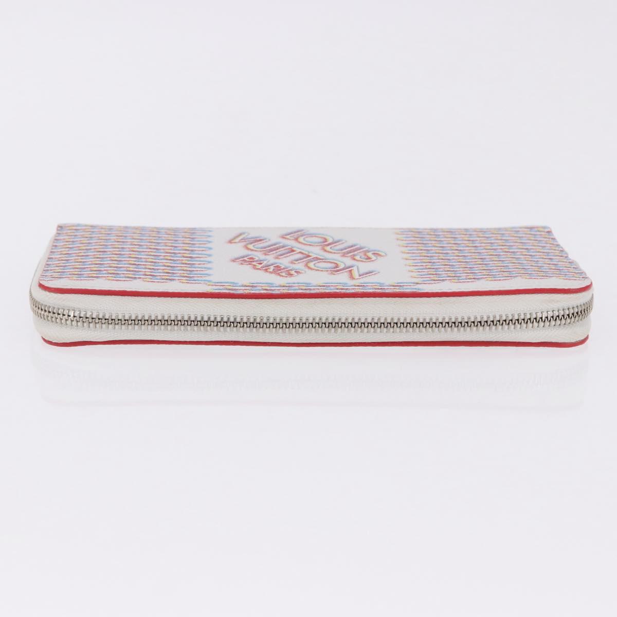 LOUIS VUITTON Damier Damier Spray Zippy Wallet Vertical M81403 LV Auth 199847M