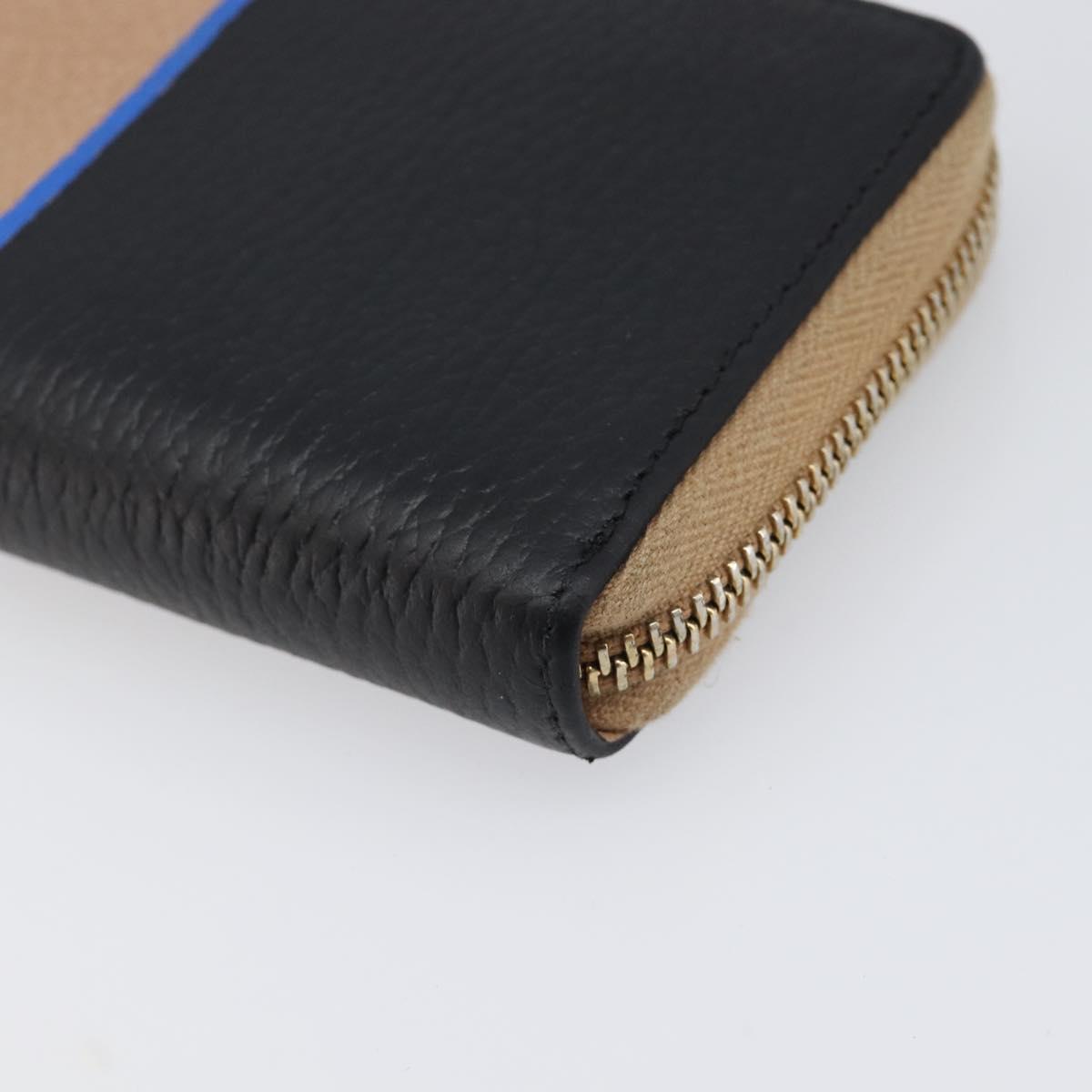 GUCCI Long Wallet Leather Black Gold 368232 Auth 199849A