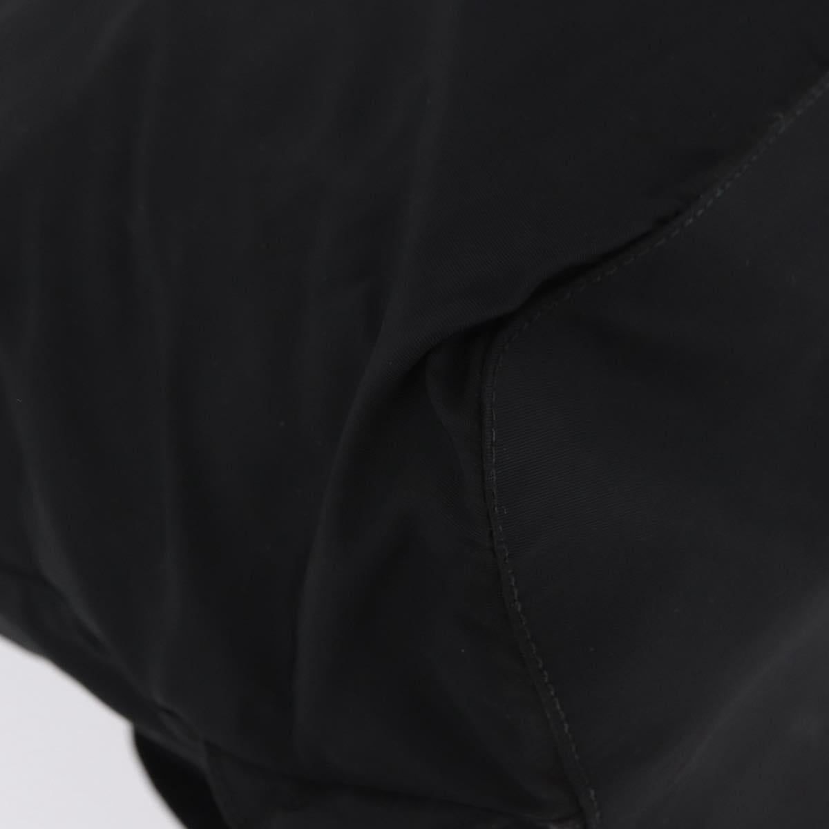 PRADA Backpack Nylon Black Silver Auth 199856A