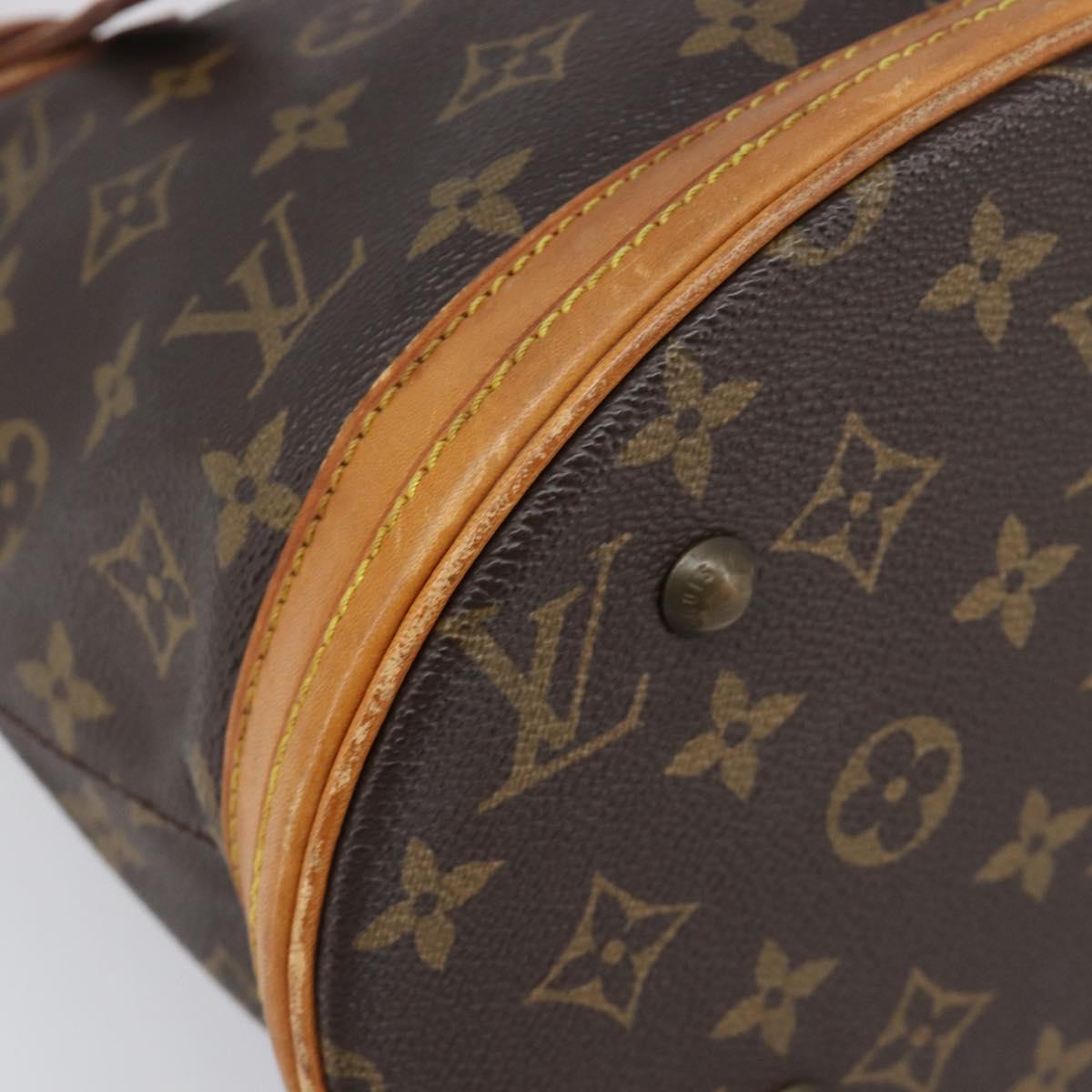 LOUIS VUITTON Monogram Bucket PM Shoulder Bag M42238 LV Auth 199861