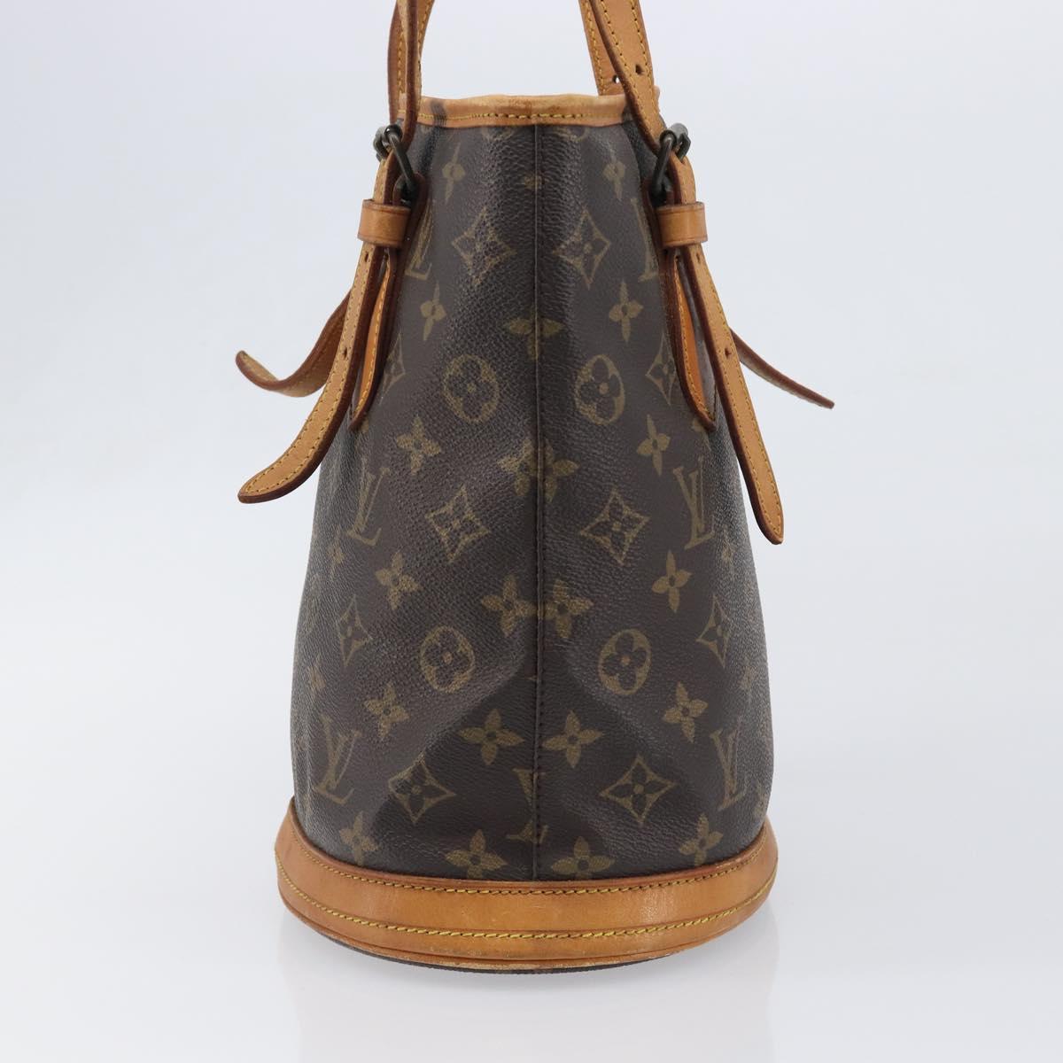 LOUIS VUITTON Monogram Bucket PM Shoulder Bag M42238 LV Auth 199861