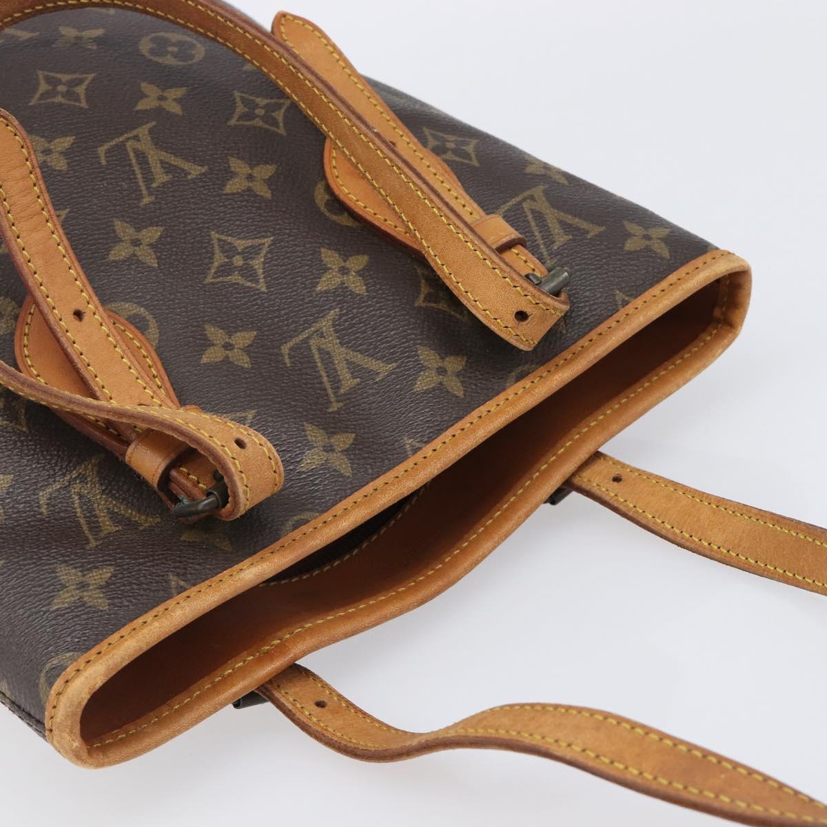 LOUIS VUITTON Monogram Bucket PM Shoulder Bag M42238 LV Auth 199861