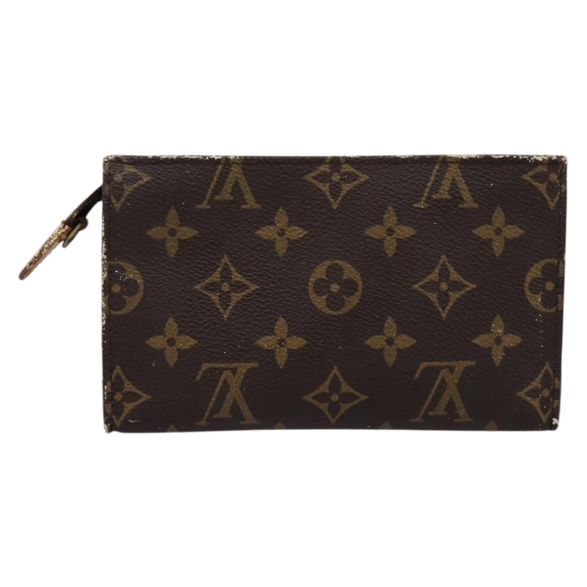 LOUIS VUITTON Monogram Bucket PM Accessory Pouch LV Auth 199862