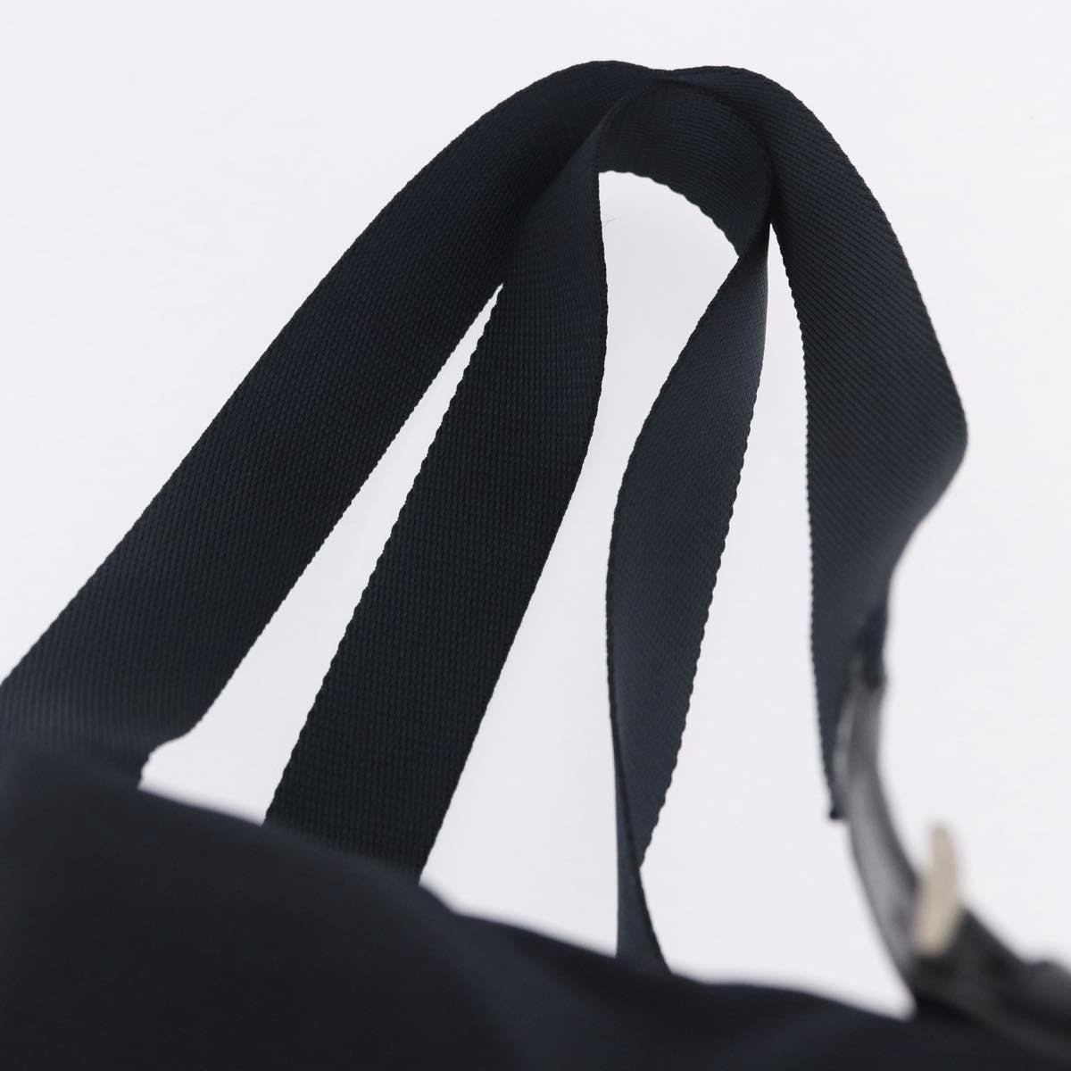 PRADA Backpack Nylon Black Silver Auth 199882A