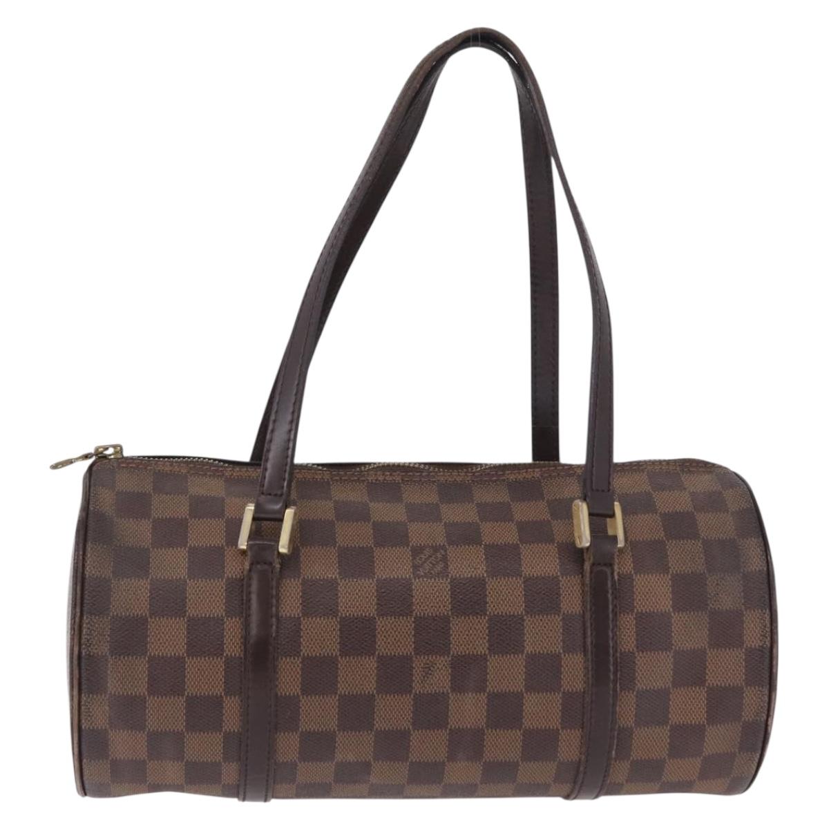 LOUIS VUITTON Damier Ebene Papillon 30 Hand Bag N51303 LV Auth 199884