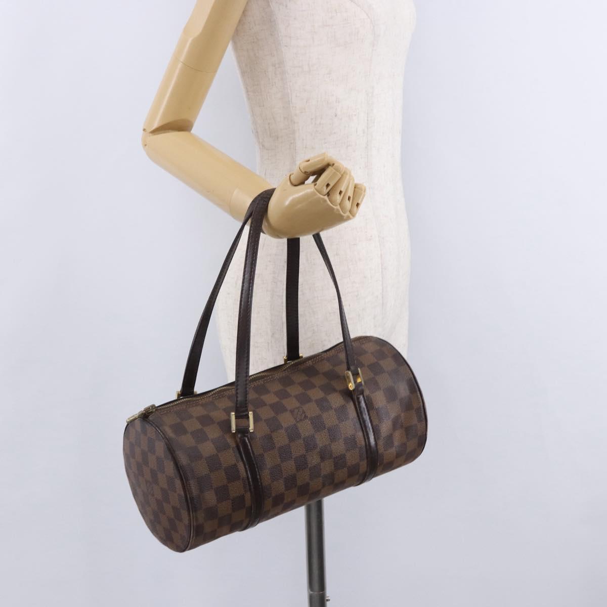 LOUIS VUITTON Damier Ebene Papillon 30 Hand Bag N51303 LV Auth 199884