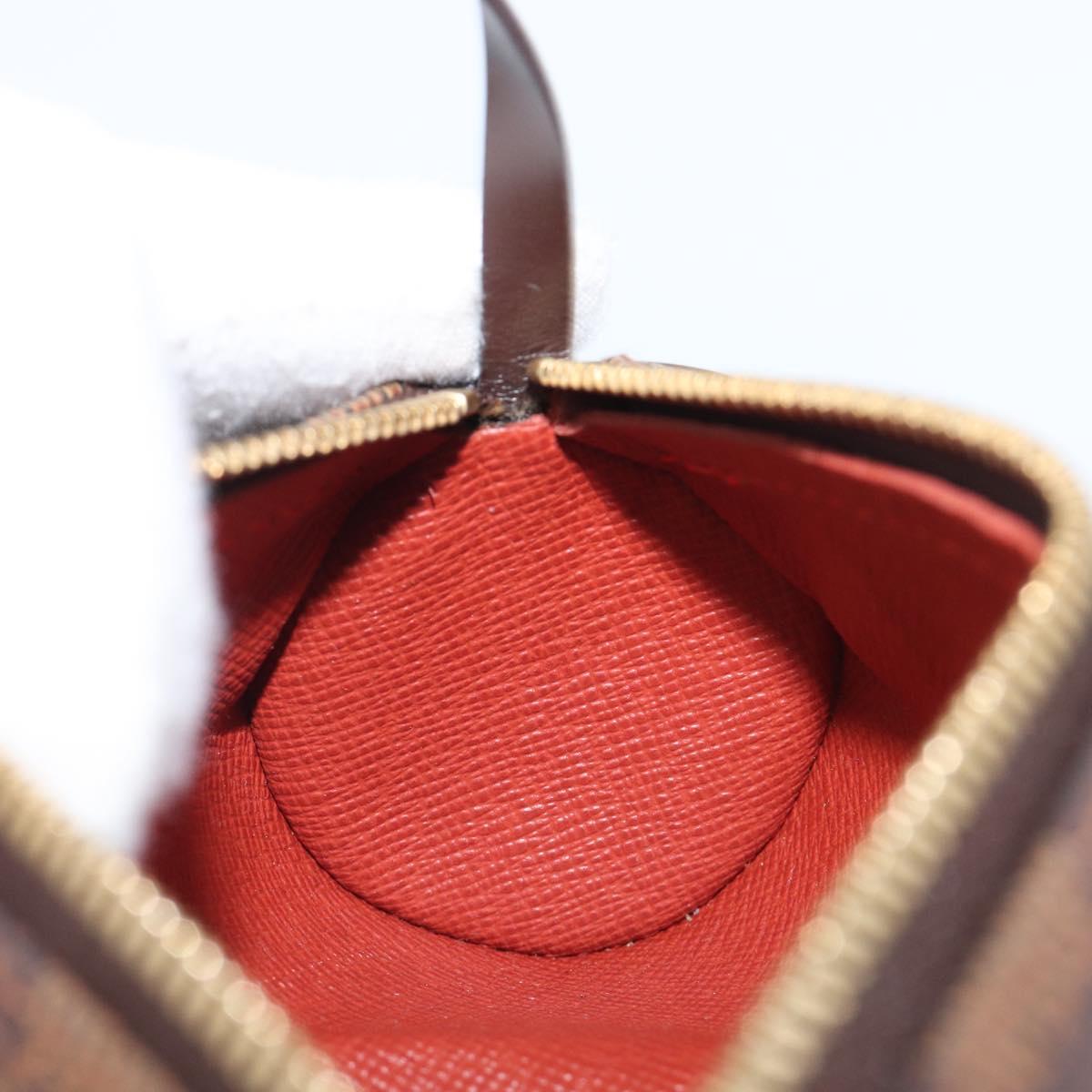 LOUIS VUITTON Damier Ebene Papillon Pouch LV Auth 199885A