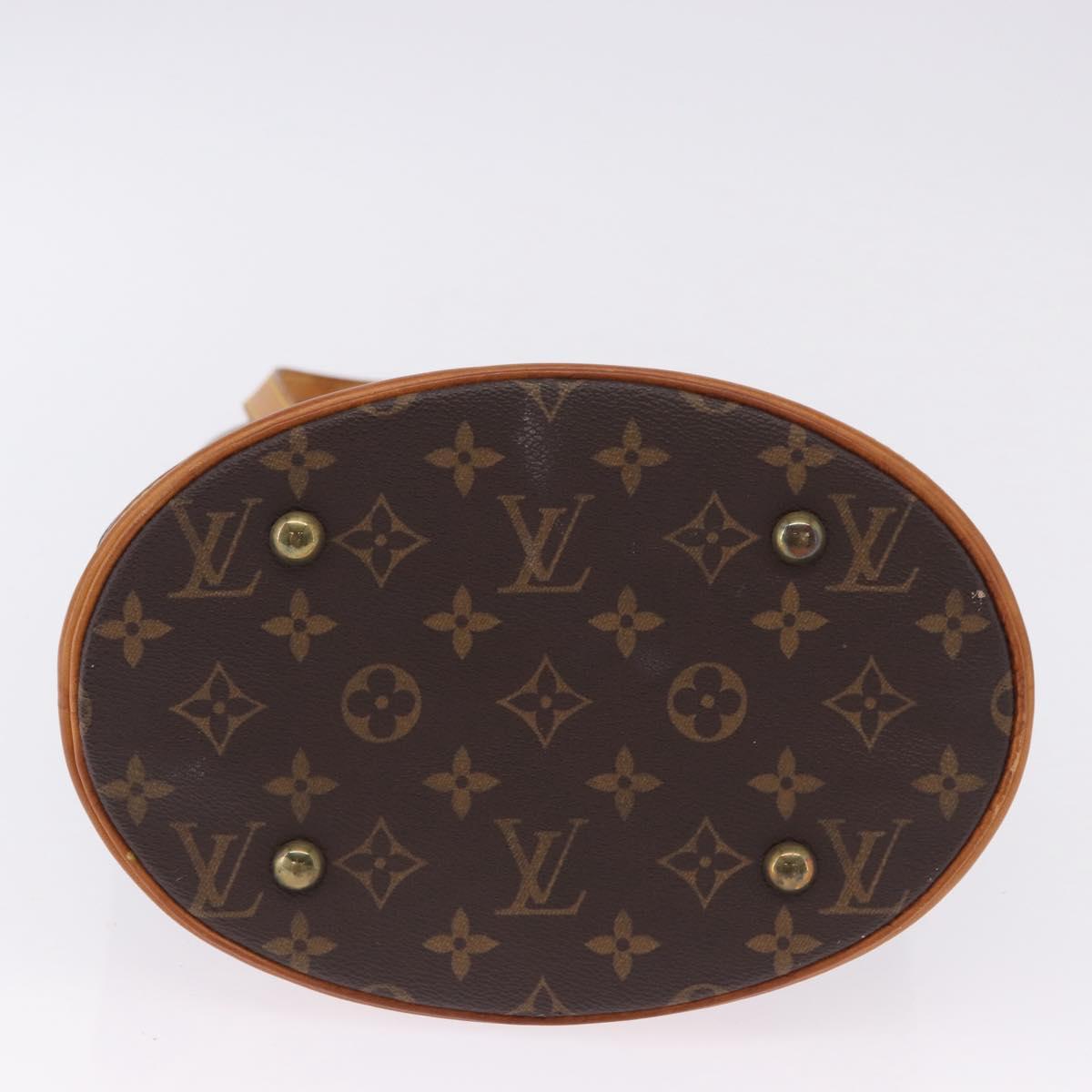 LOUIS VUITTON Monogram Bucket PM Shoulder Bag M42238 LV Auth 199887