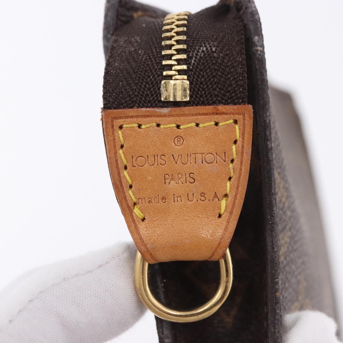LOUIS VUITTON Monogram Bucket PM Accessory Pouch LV Auth 199888