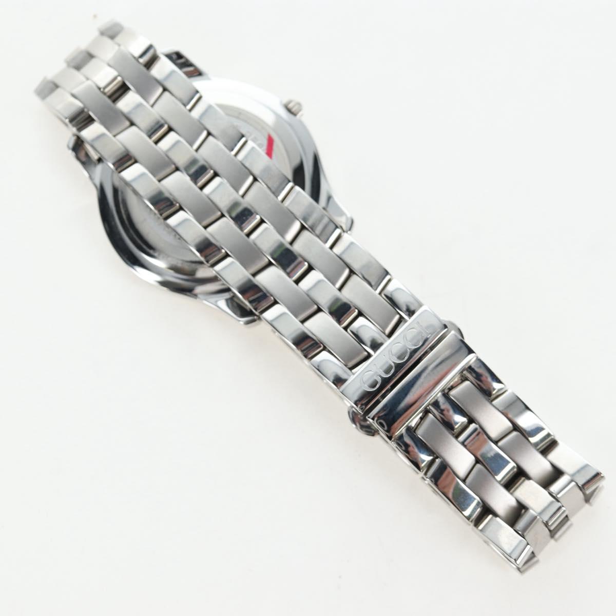 GUCCI 5500M Watches Stainless steel Silver Auth 199892M