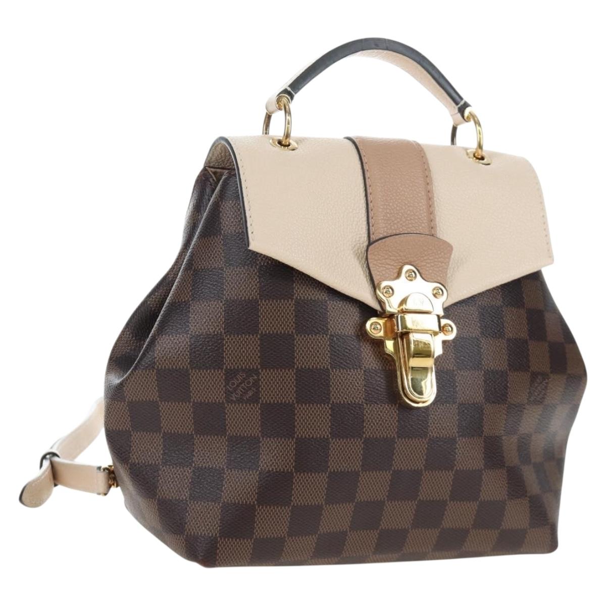 LOUIS VUITTON Damier Ebene Clapton Backpack N42259 LV Auth 199897M