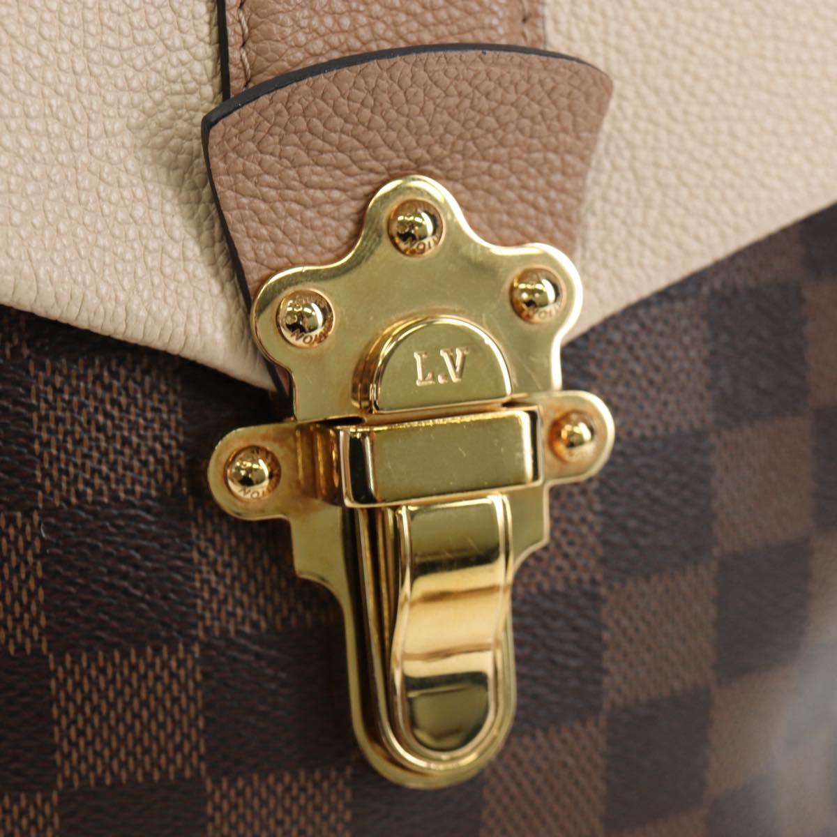 LOUIS VUITTON Damier Ebene Clapton Backpack N42259 LV Auth 199897M