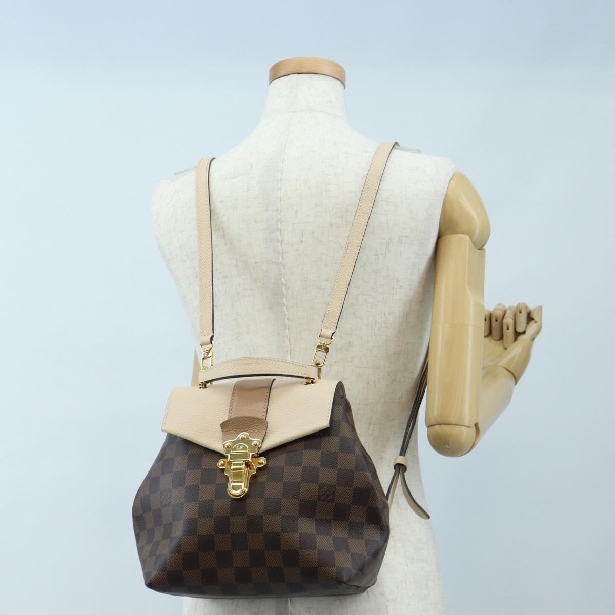 LOUIS VUITTON Damier Ebene Clapton Backpack N42259 LV Auth 199897M