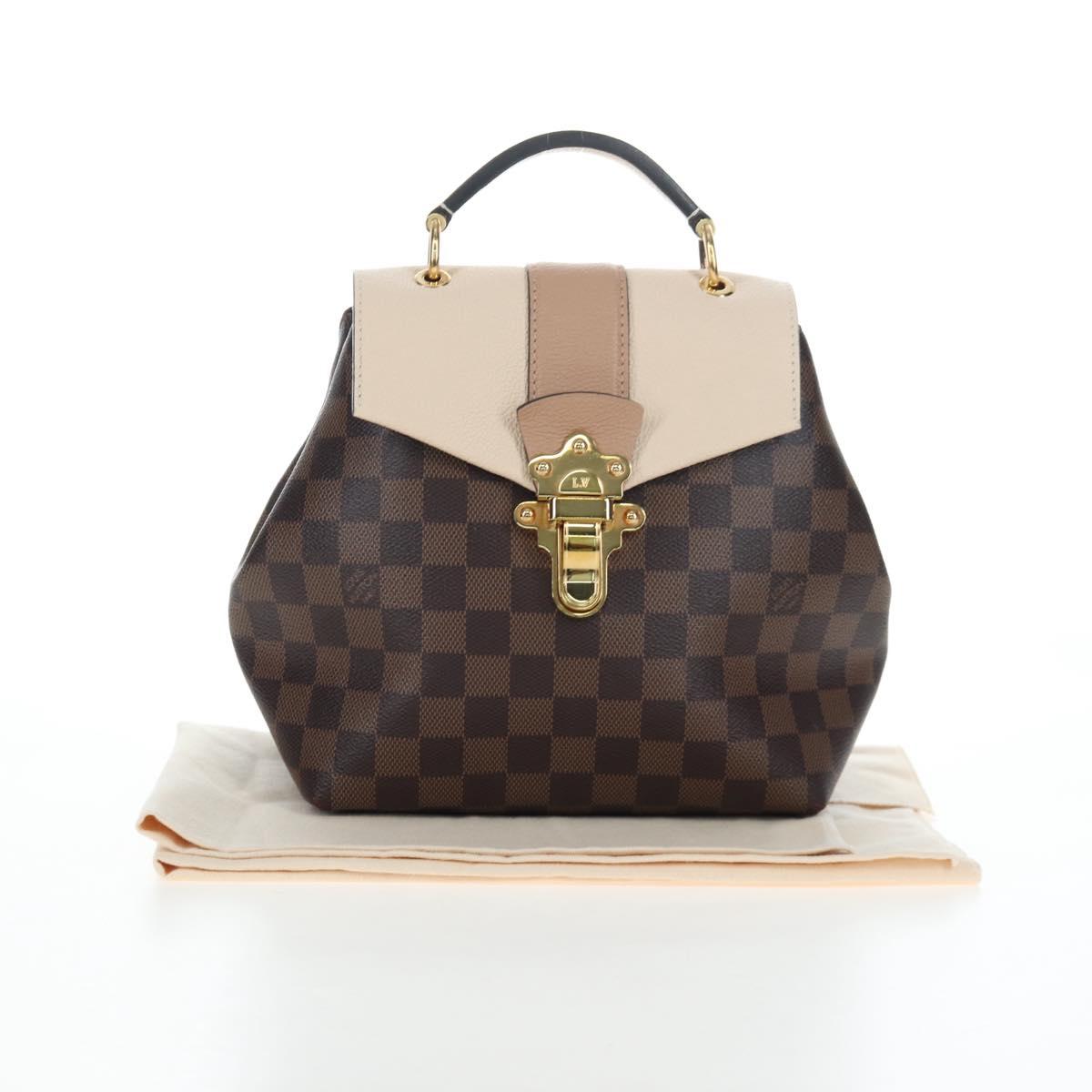 LOUIS VUITTON Damier Ebene Clapton Backpack N42259 LV Auth 199897M